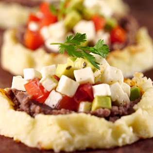 Recipe preview Homemade Cauliflower and potato Mexican "Sopes" recipe