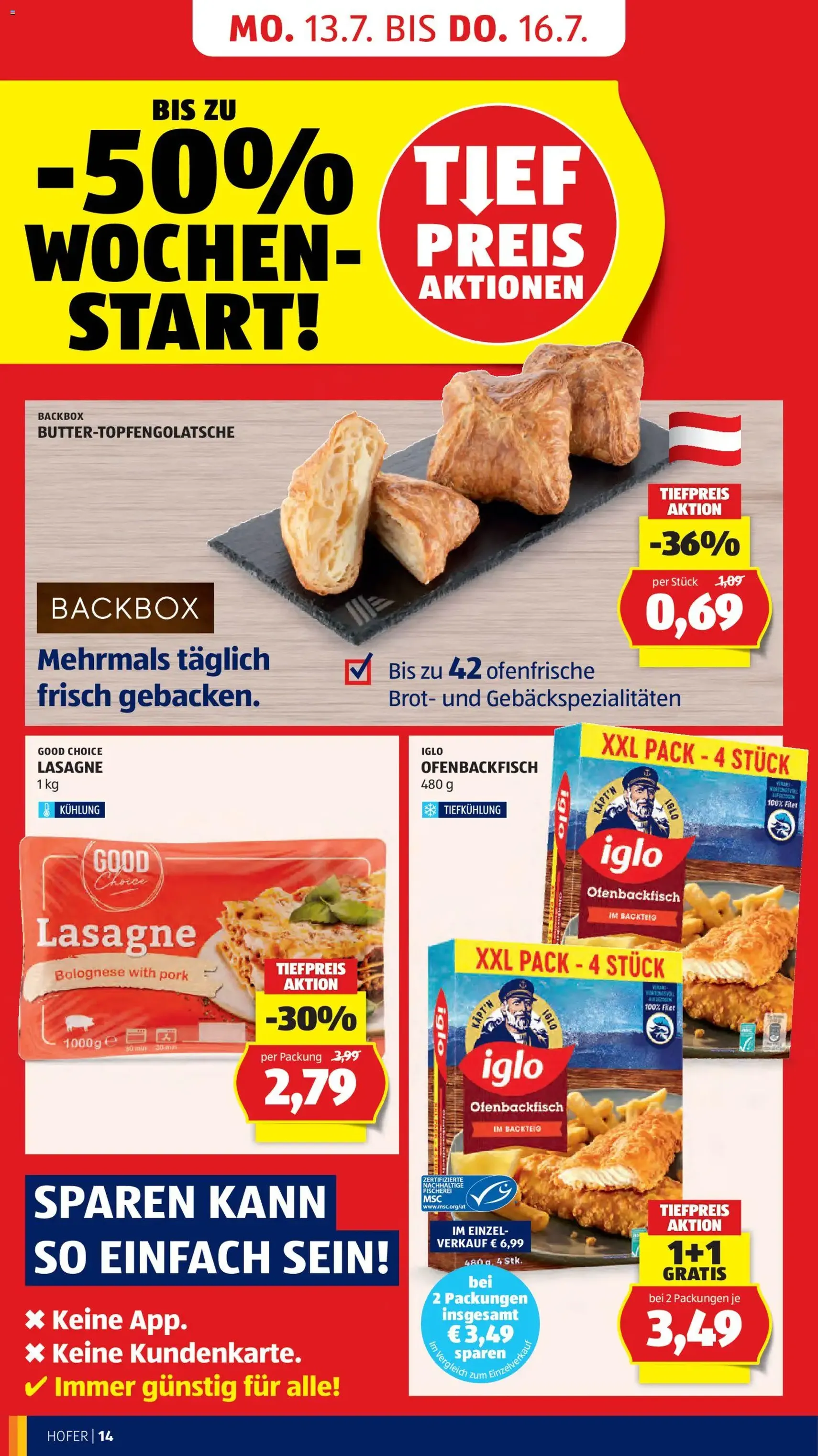 Hofer Flugblatt - Gültiger Prospekt ab 10.07.2026, Seite 18 von insgesamt 44