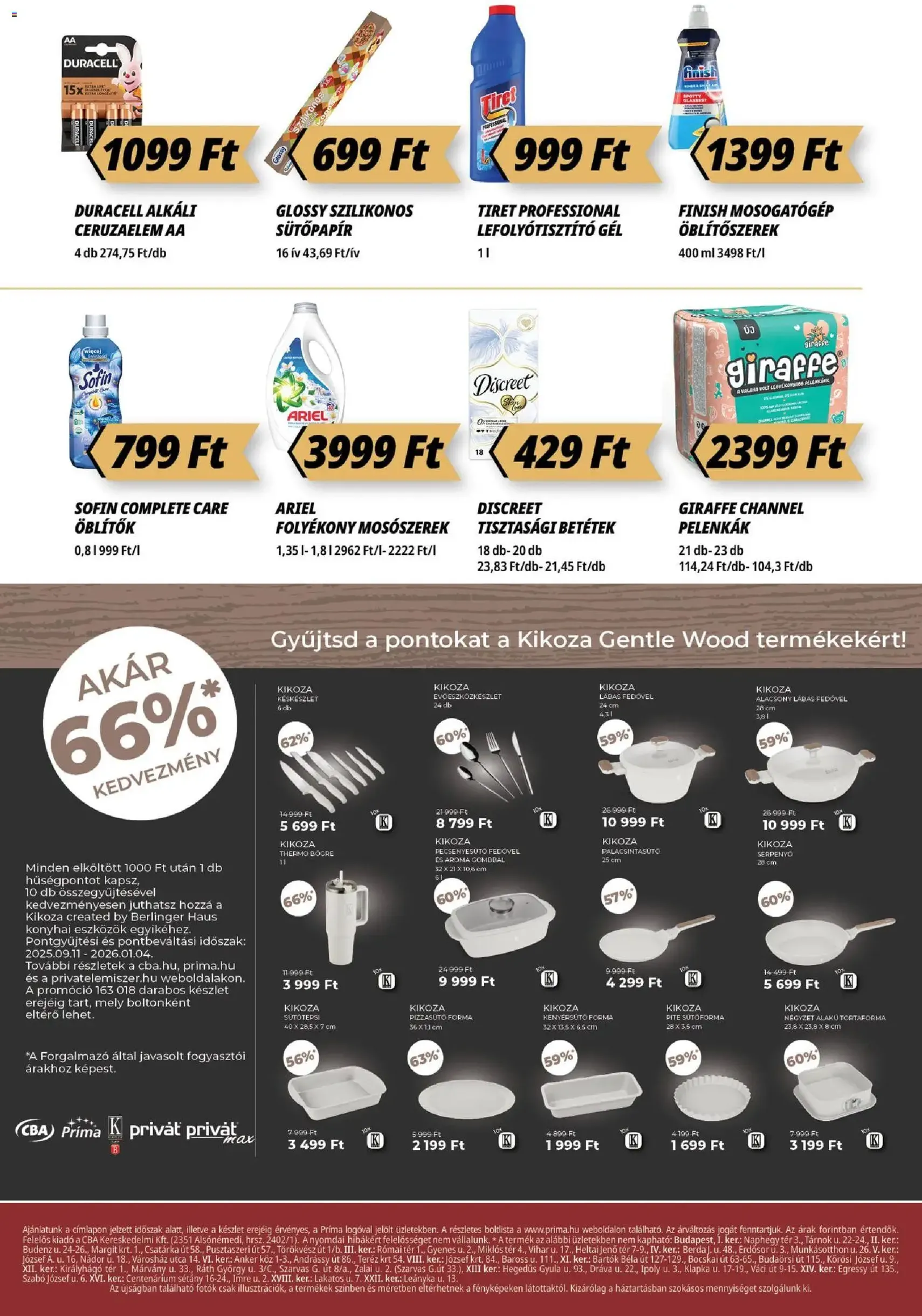 CBA Príma Akciós újság - 2025.11.20. érvényes szórólap 12 oldal 12 oldalból