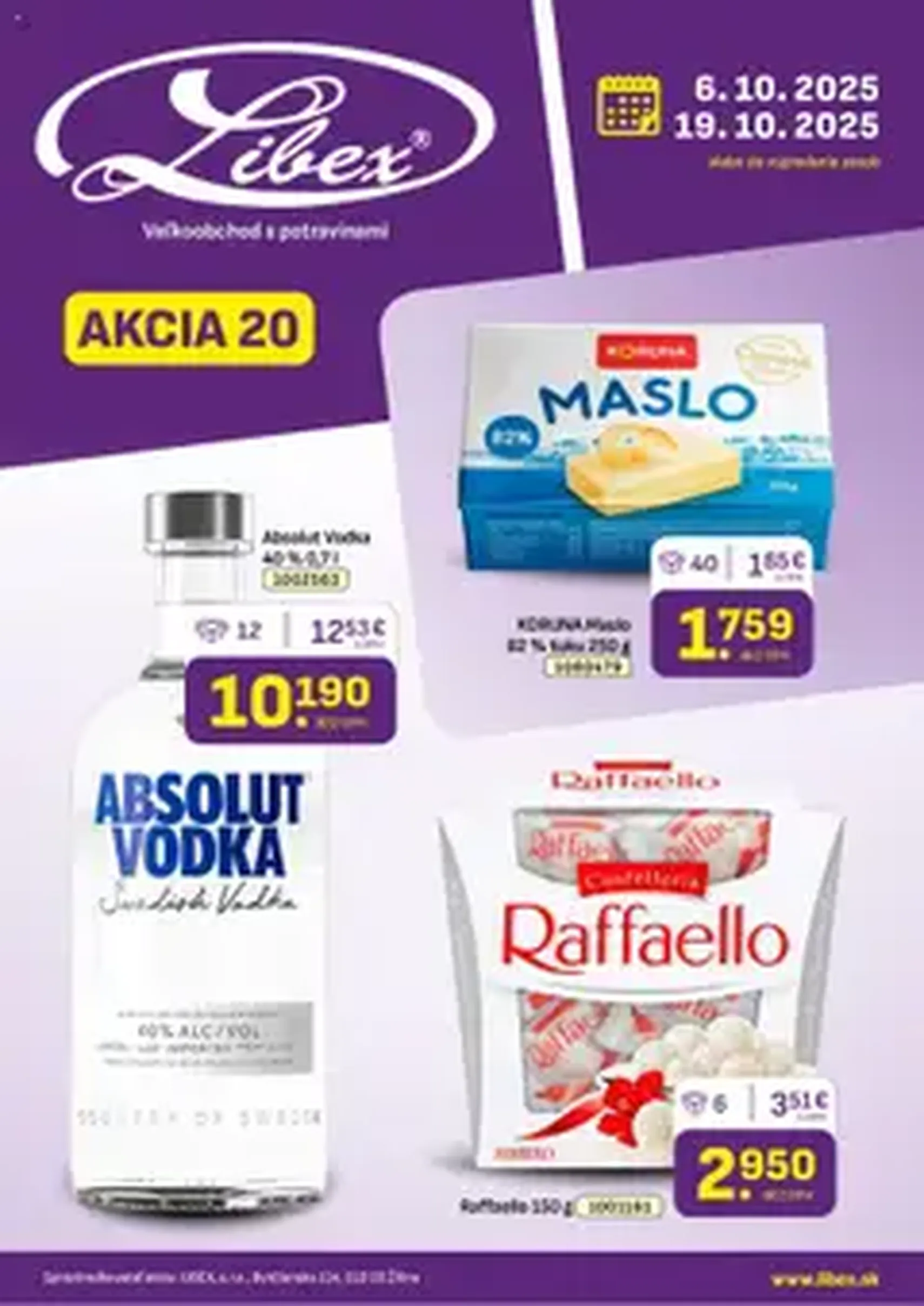 Libex leták - platný leták od 06.10.2025 strana 1 z 1