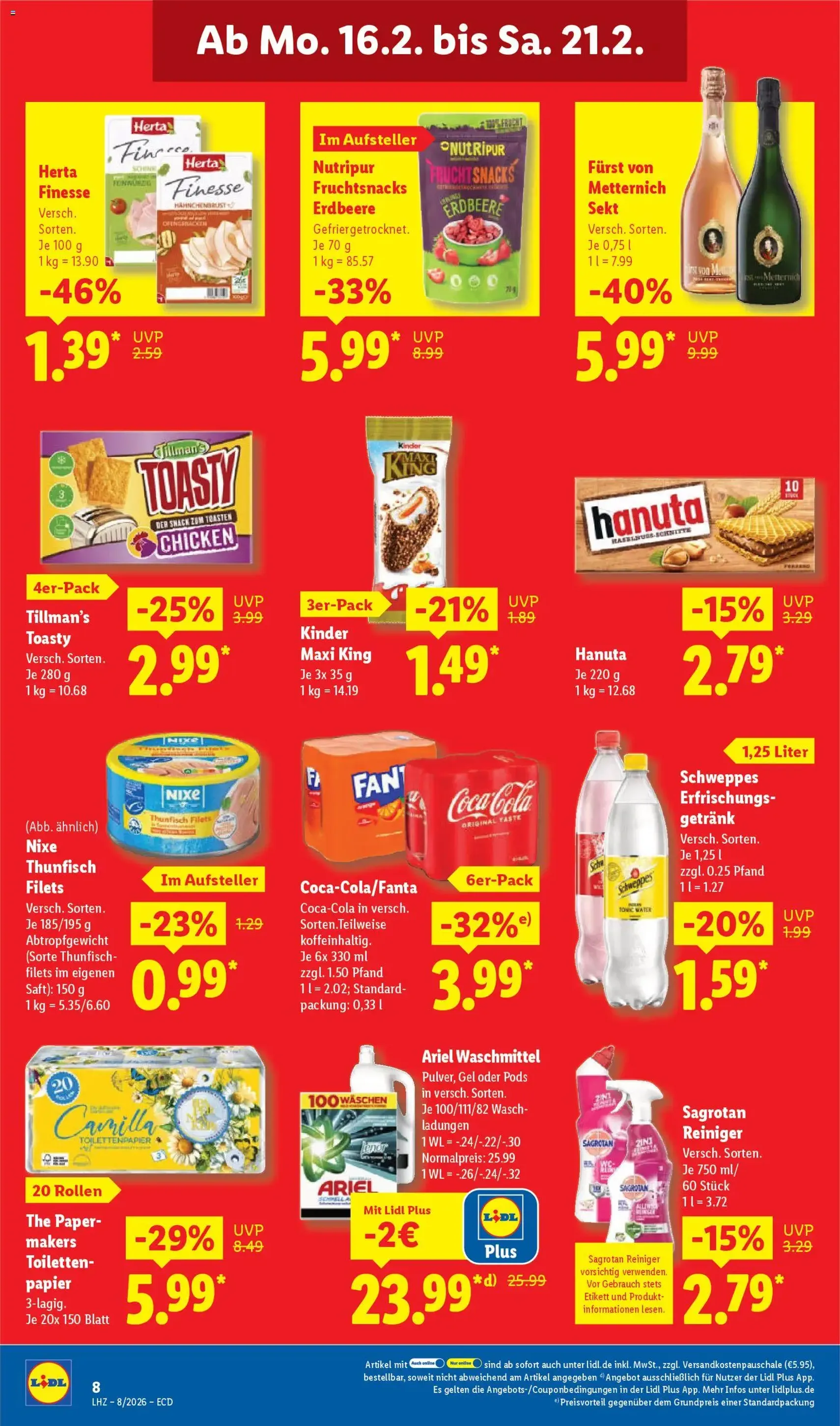 Lidl - Prospekt - Gültiger Prospekt ab 16.02.2026, Seite 16 von insgesamt 68