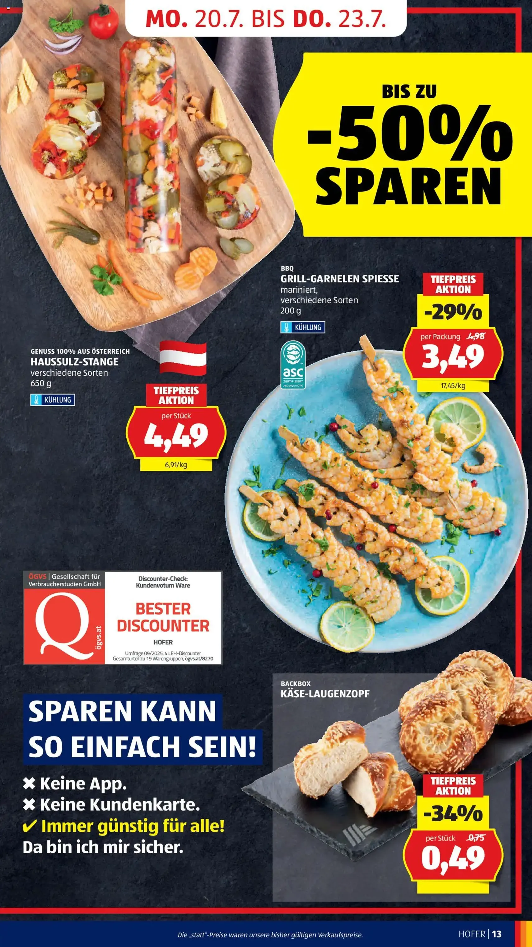 Hofer Flugblatt - Gültiger Prospekt ab 17.07.2026, Seite 17 von insgesamt 46