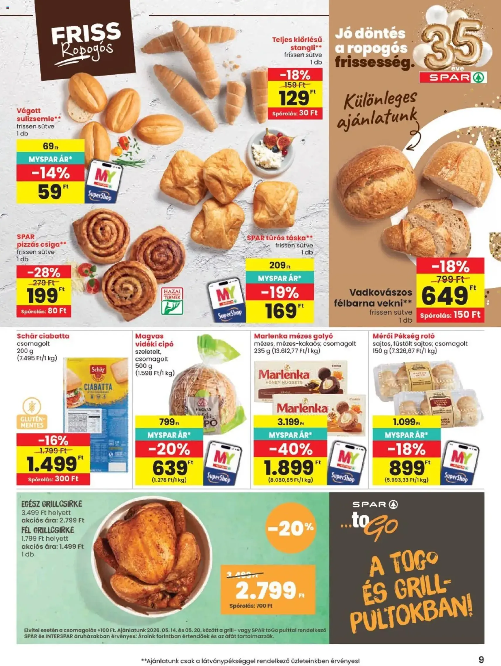 Spar akciós újság - 2026.05.14. érvényes szórólap 9 oldal 20 oldalból