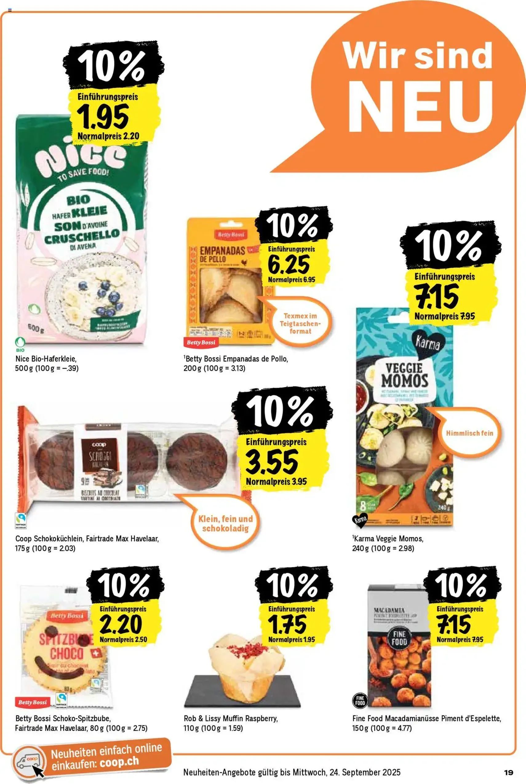 Coop Aktionen - Gültiger Prospekt ab 11.09.2025, Seite 19 von insgesamt 24 Coop Aktionen - Gültiger Prospekt ab 11.09.2025, Seite 19 von insgesamt 24