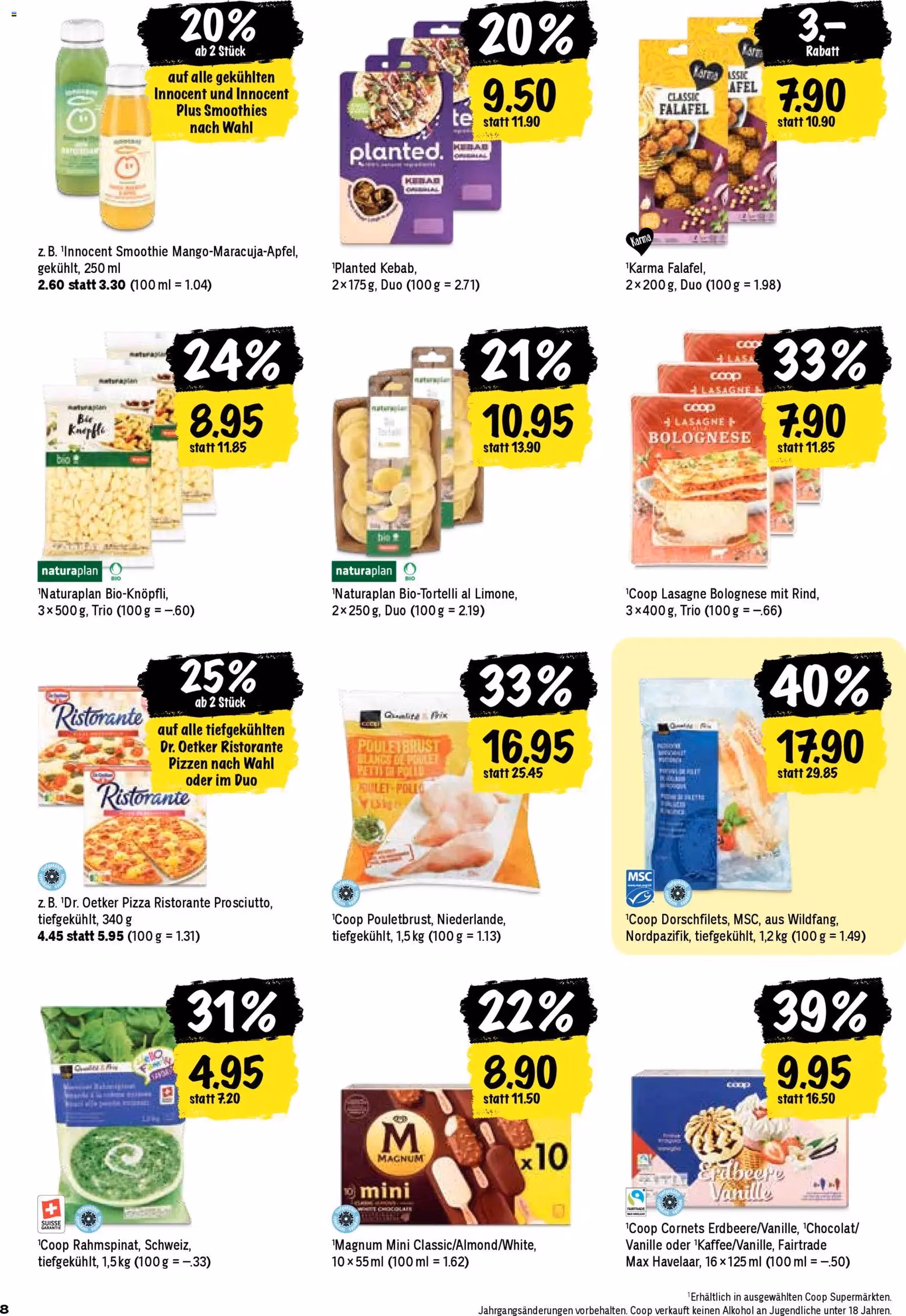 Coop aktionen - Gültiger Prospekt ab 12.03.2026, Seite 8 von insgesamt 24