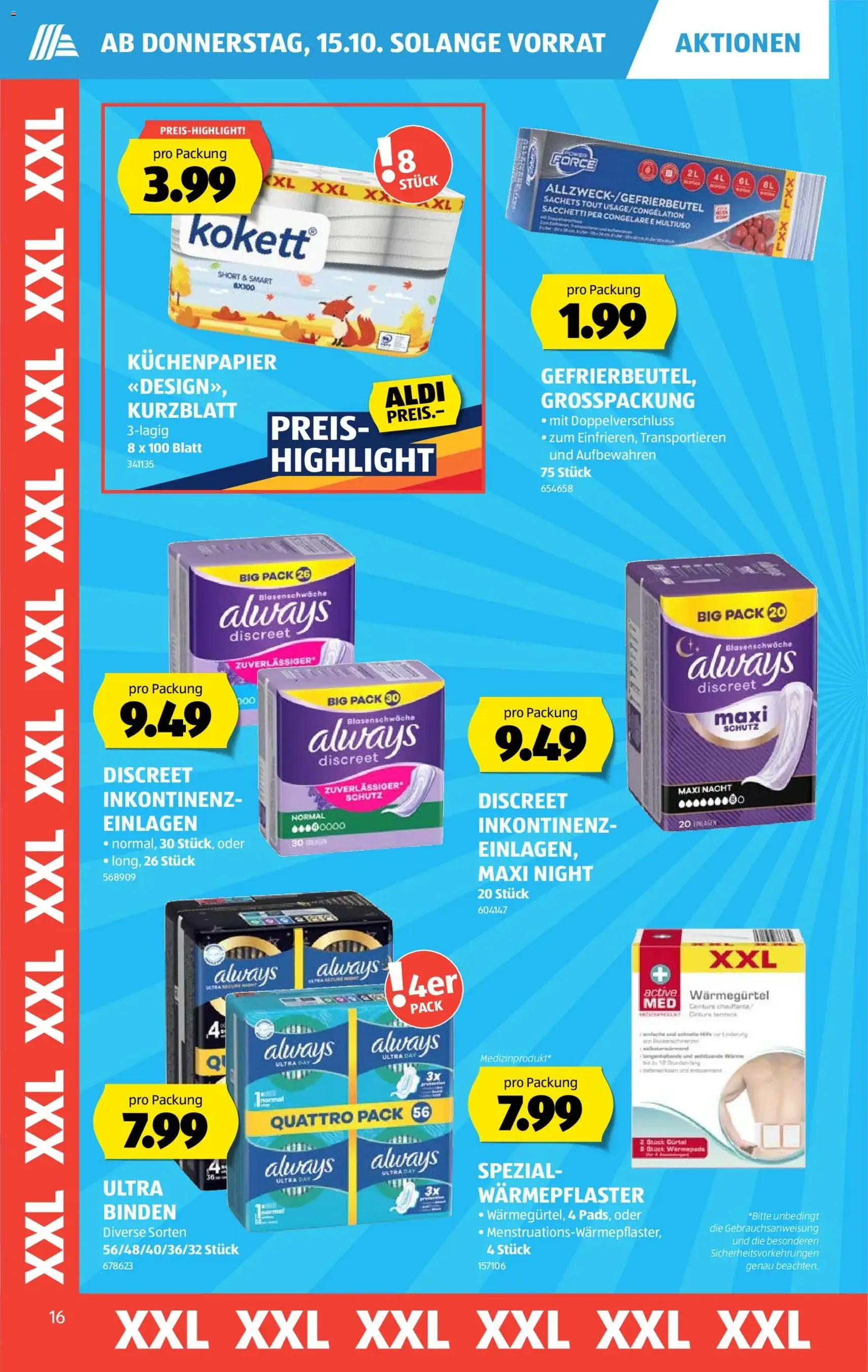 Aldi aktionen - Gültiger Prospekt ab 15.10.2026, Seite 16 von insgesamt 38