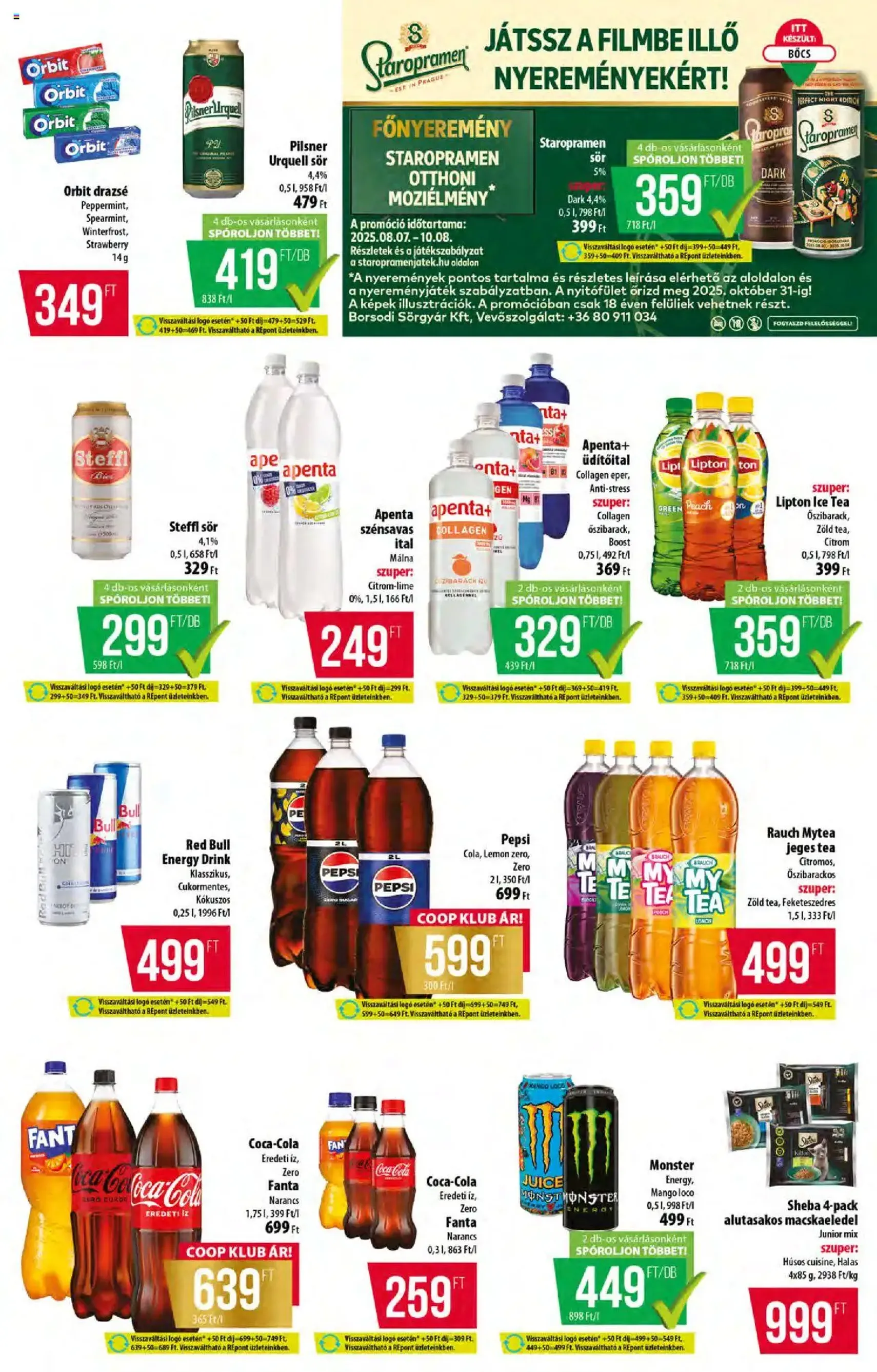 COOP Akciós újság - 2025.09.11. érvényes szórólap 10 oldal 12 oldalból COOP Akciós újság - 2025.09.11. érvényes szórólap 10 oldal 12 oldalból