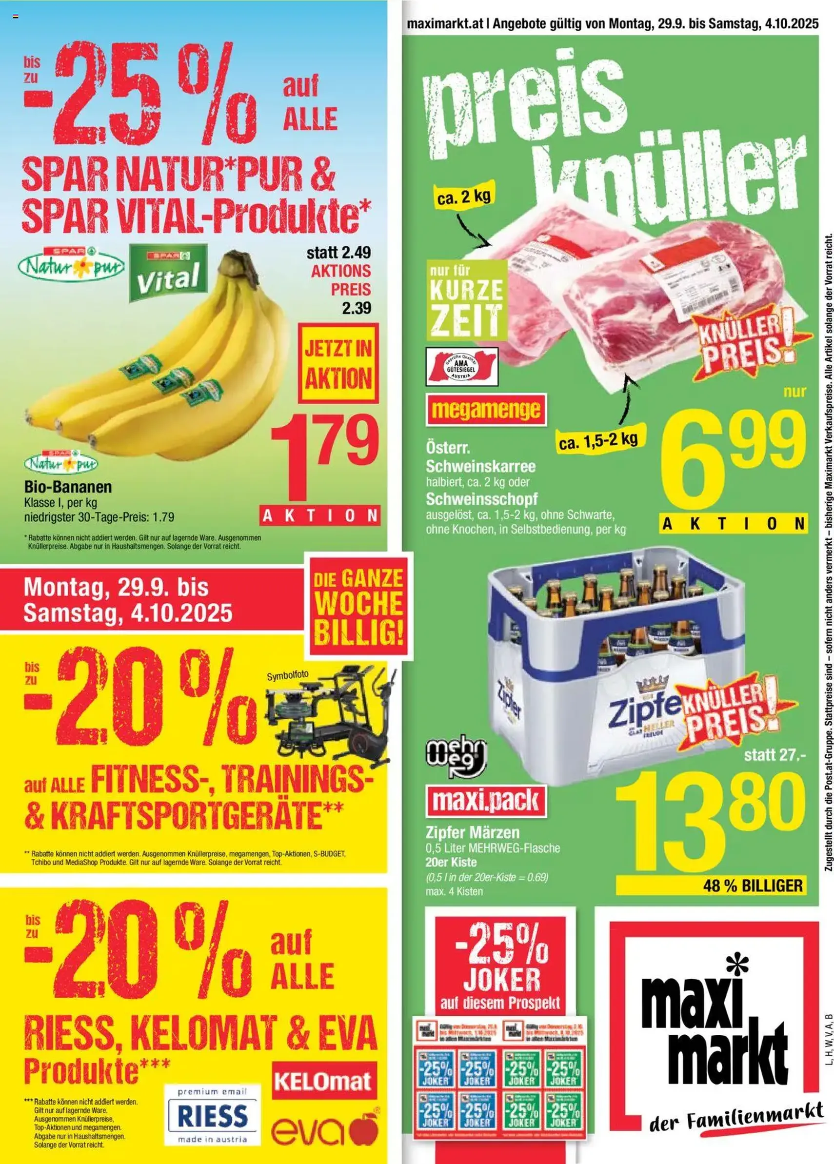 Maximarkt Flugblatt - Gültiger Prospekt ab 29.09.2025, Seite 1 von insgesamt 24
