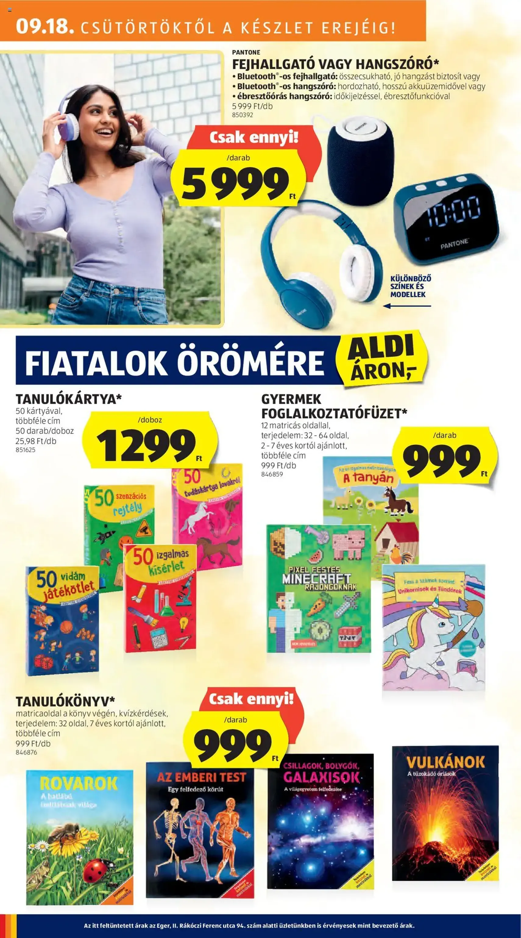 Aldi Akciós újság - 2025.09.18. érvényes szórólap 18 oldal 41 oldalból Aldi Akciós újság - 2025.09.18. érvényes szórólap 18 oldal 41 oldalból