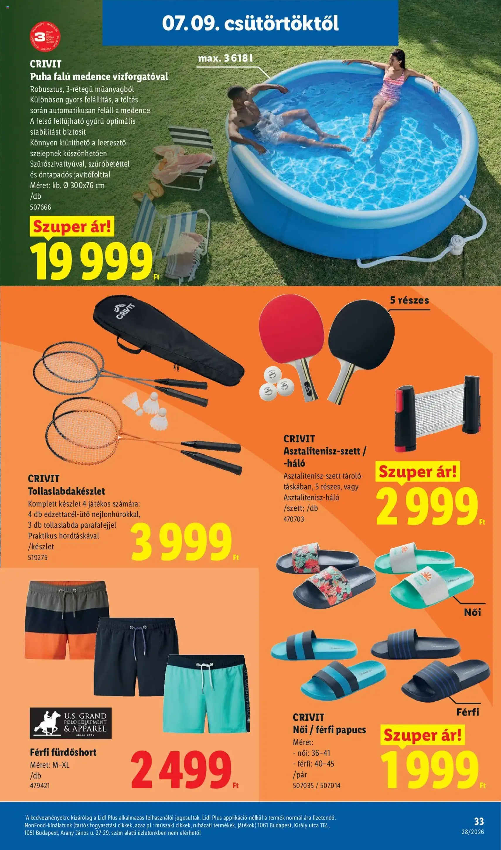 Lidl akciós újság - 2026.07.09. érvényes szórólap 33 oldal 80 oldalból
