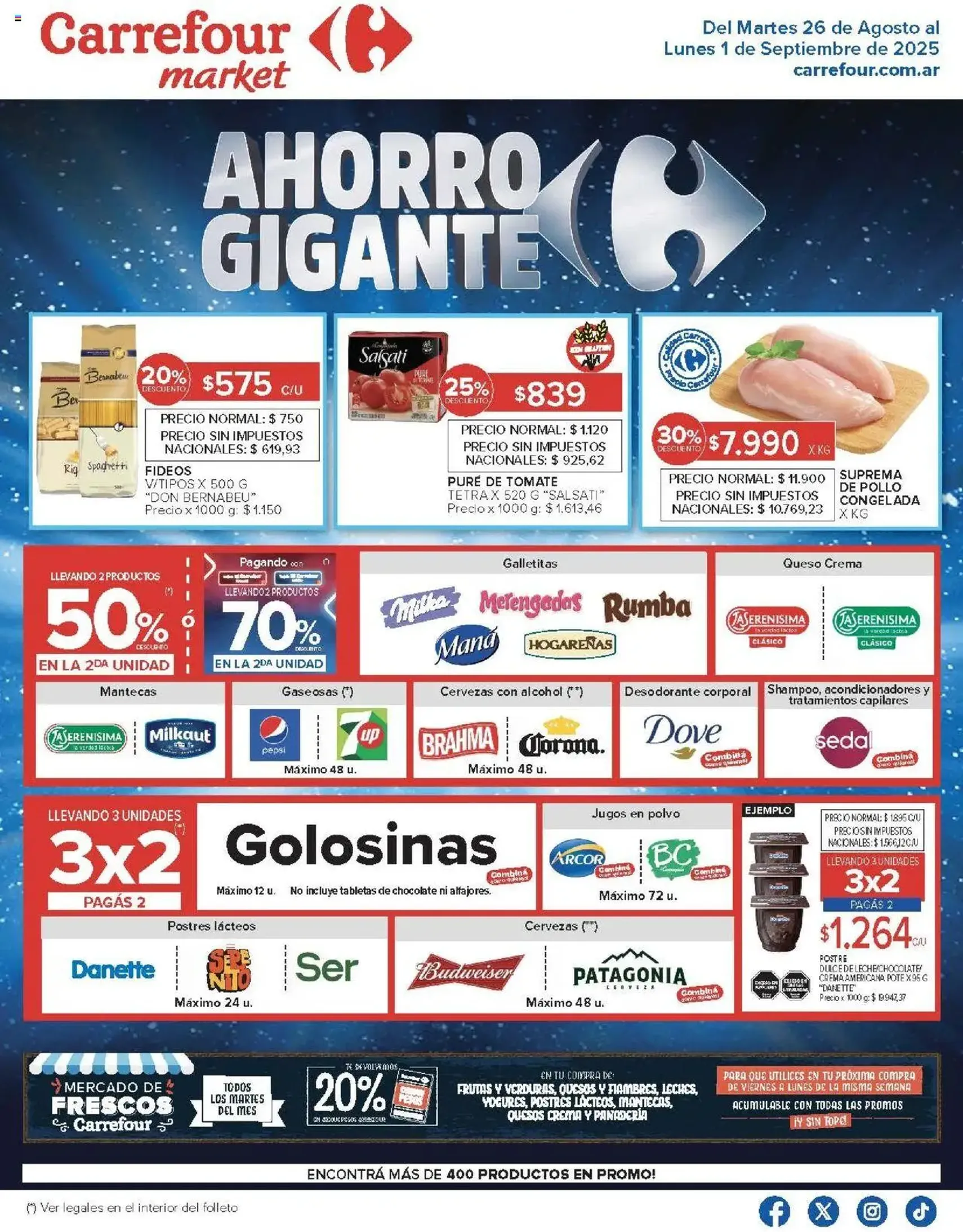 Carrefour Market catálogo - folleto válido desde 26/08/2025 página 1 de 23 Carrefour Market catálogo - folleto válido desde 26/08/2025 página 1 de 23