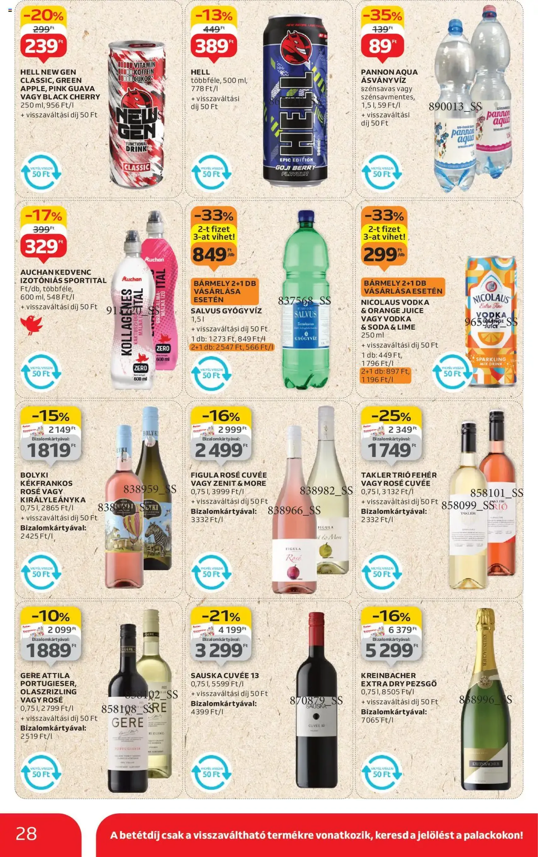 Auchan Akciós újság - 2025.08.07. érvényes szórólap 28 oldal 54 oldalból Auchan Akciós újság - 2025.08.07. érvényes szórólap 28 oldal 54 oldalból