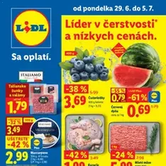 Lidl leták - náhľad letáku platný od 29.06.2026