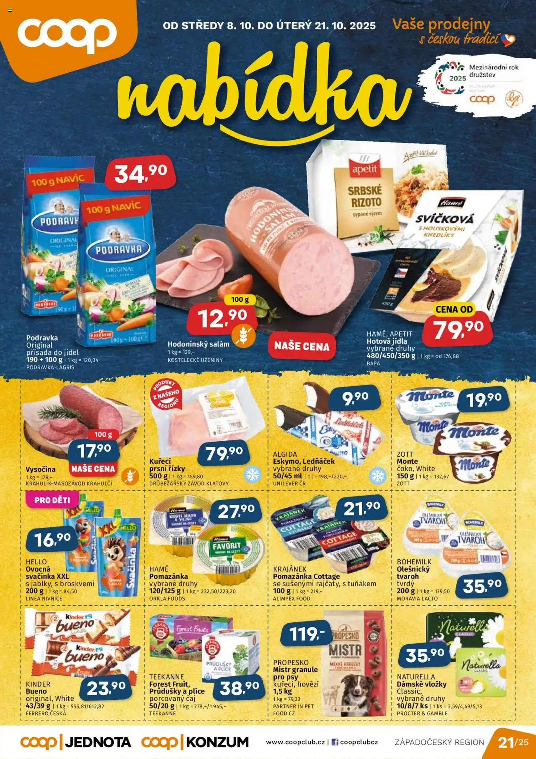 Coop leták - Západočeský region - platný leták od 08.10.2025 strana 1 z 4