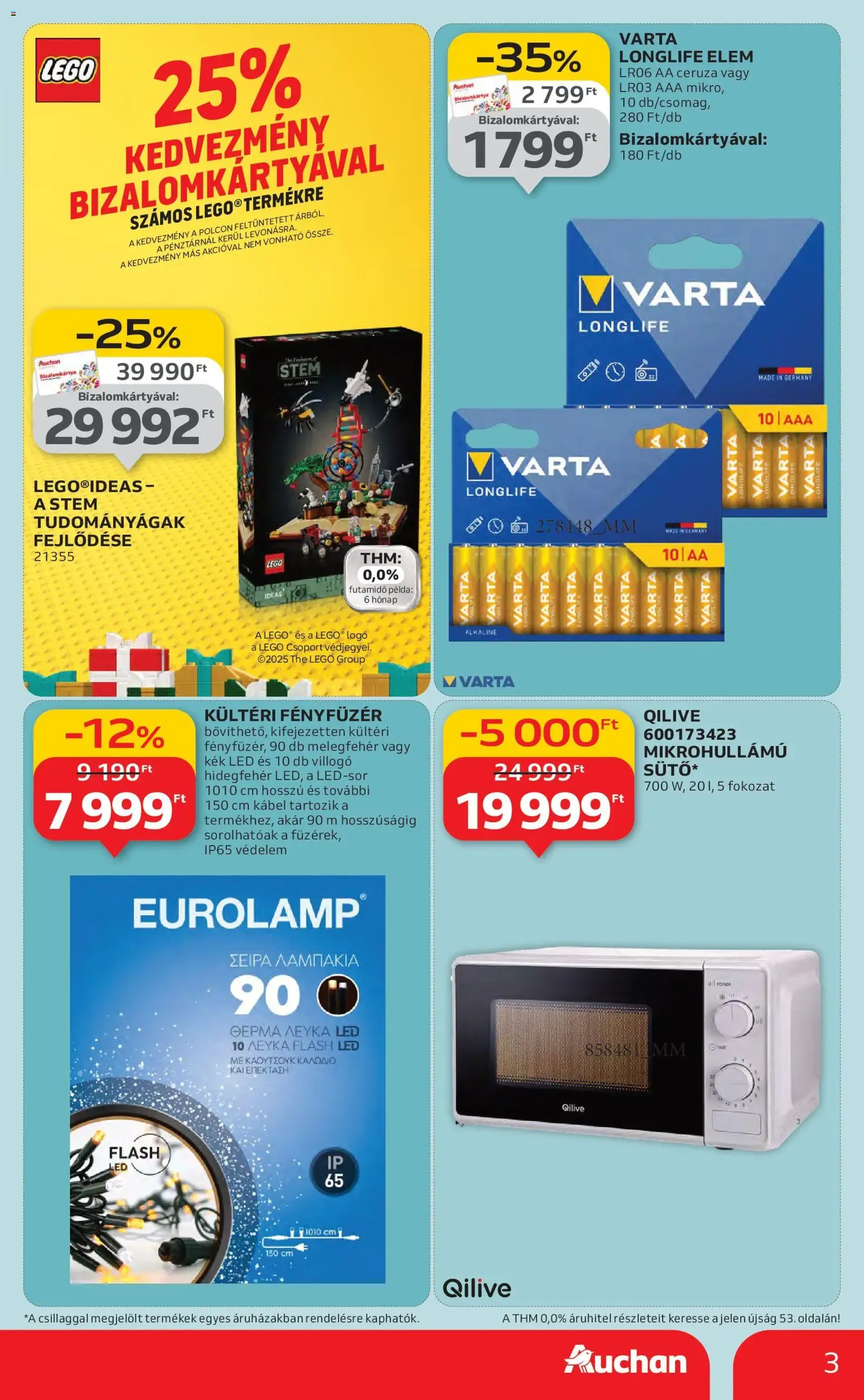 Auchan Akciós újság - 2025.10.30. érvényes szórólap 3 oldal 58 oldalból Auchan Akciós újság - 2025.10.30. érvényes szórólap 3 oldal 58 oldalból