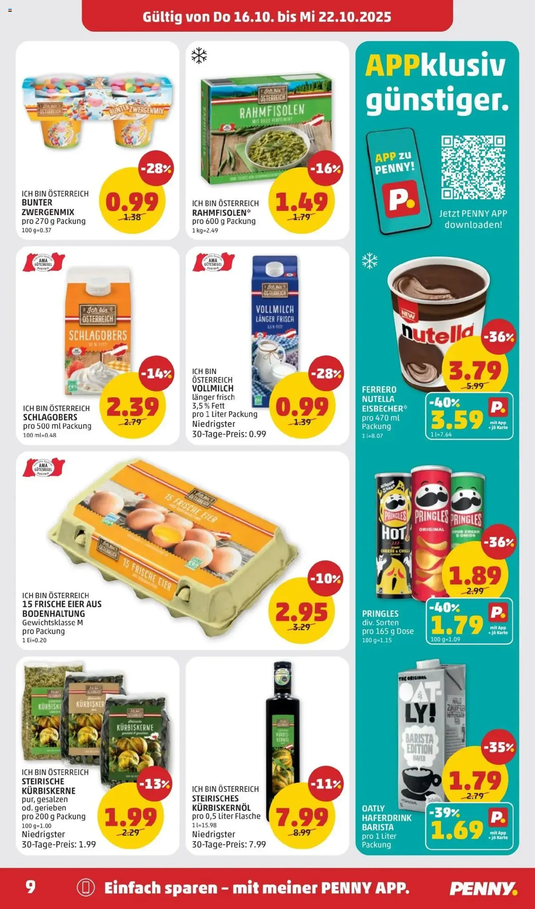 Penny Markt Flugblatt - Gültiger Prospekt ab 16.10.2025, Seite 9 von insgesamt 32