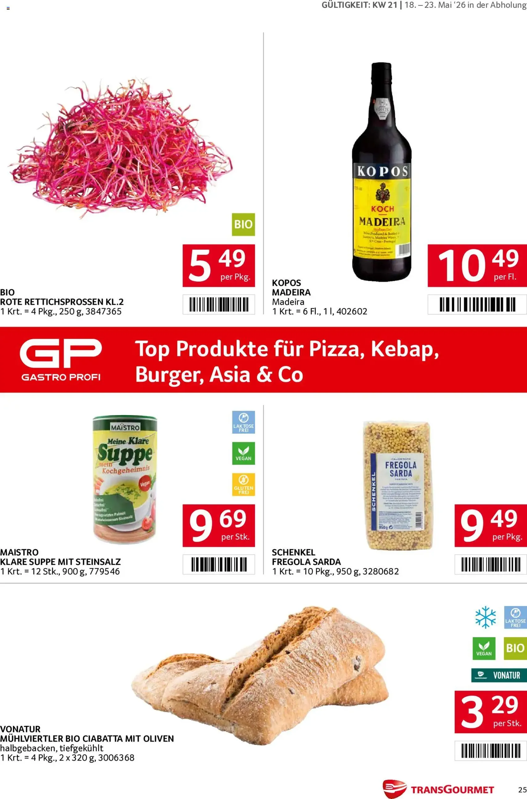 Transgourmet Flugblatt - Gültiger Prospekt ab 18.05.2026, Seite 25 von insgesamt 32