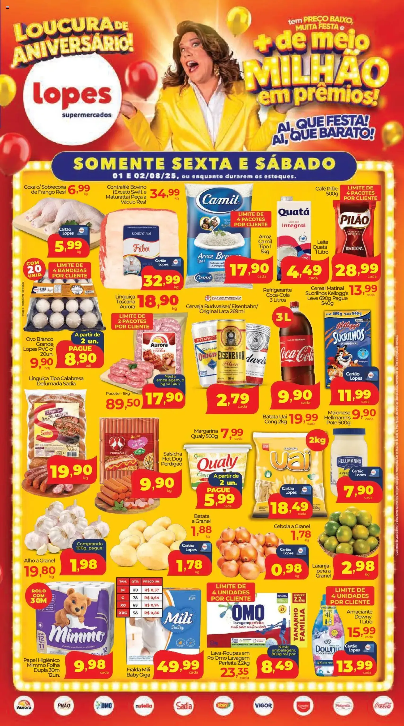 Lopes Supermercados - Ofertas da semana - folheto válido a partir de 01/08/2025 página 1 de 4