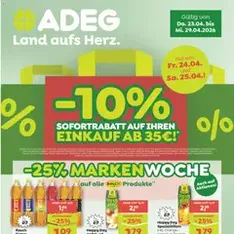 ADEG Flugblatt - Prospekt Vorschau gültig ab 23.04.2026