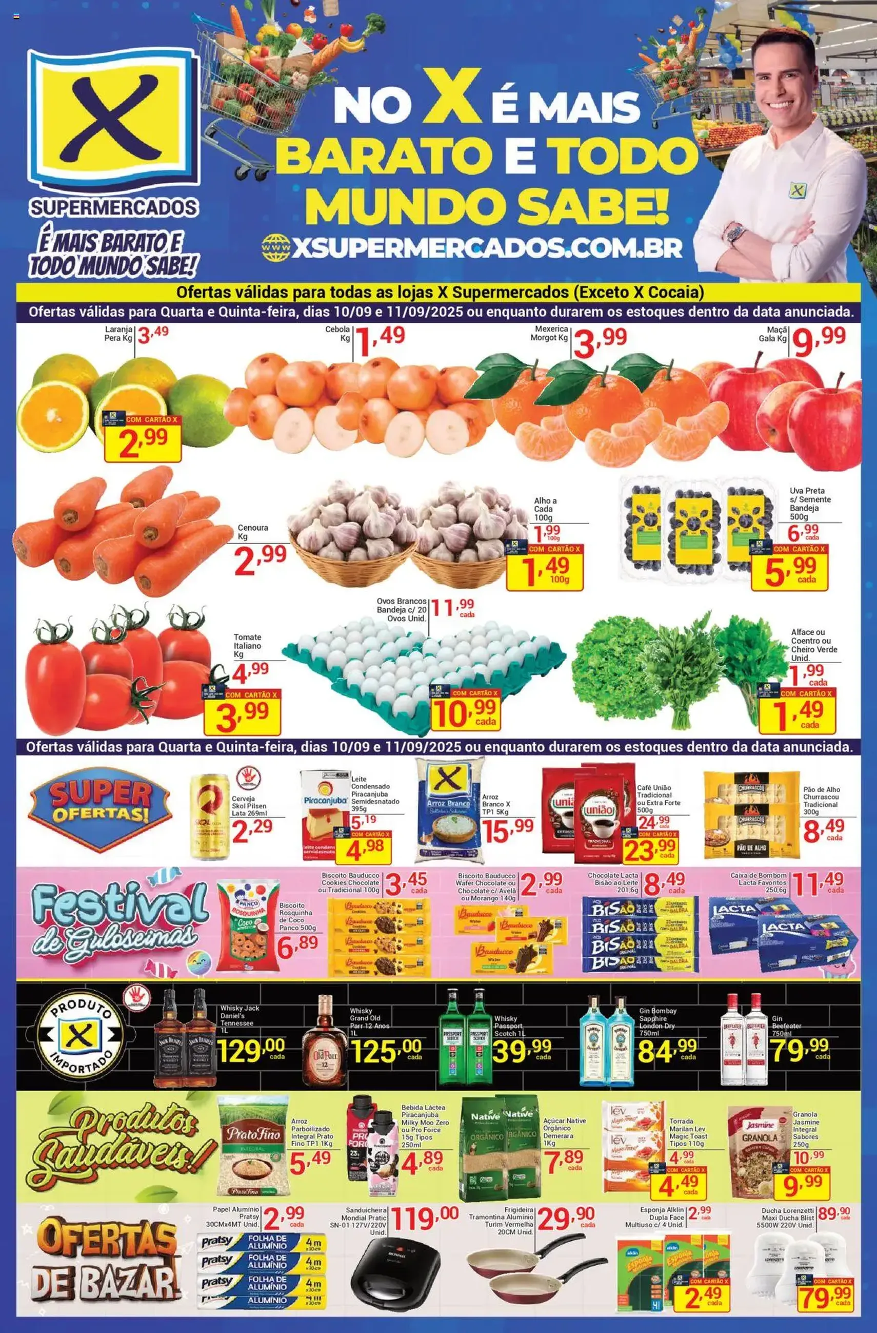 X Supermercados - Ofertas da semana - folheto válido a partir de 10/09/2025 página 1 de 2