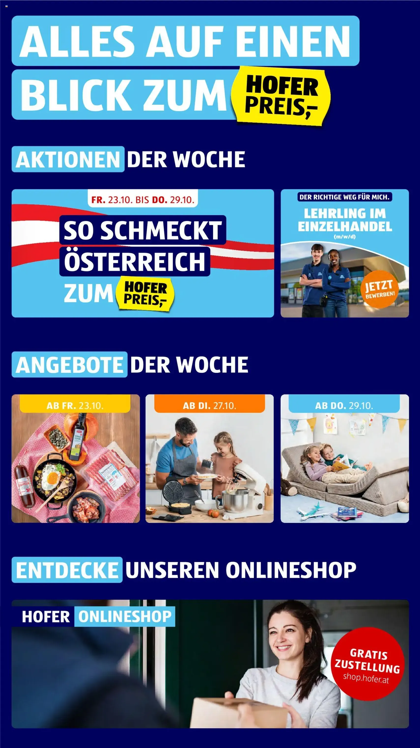 Hofer Flugblatt - Gültiger Prospekt ab 23.10.2026, Seite 2 von insgesamt 50