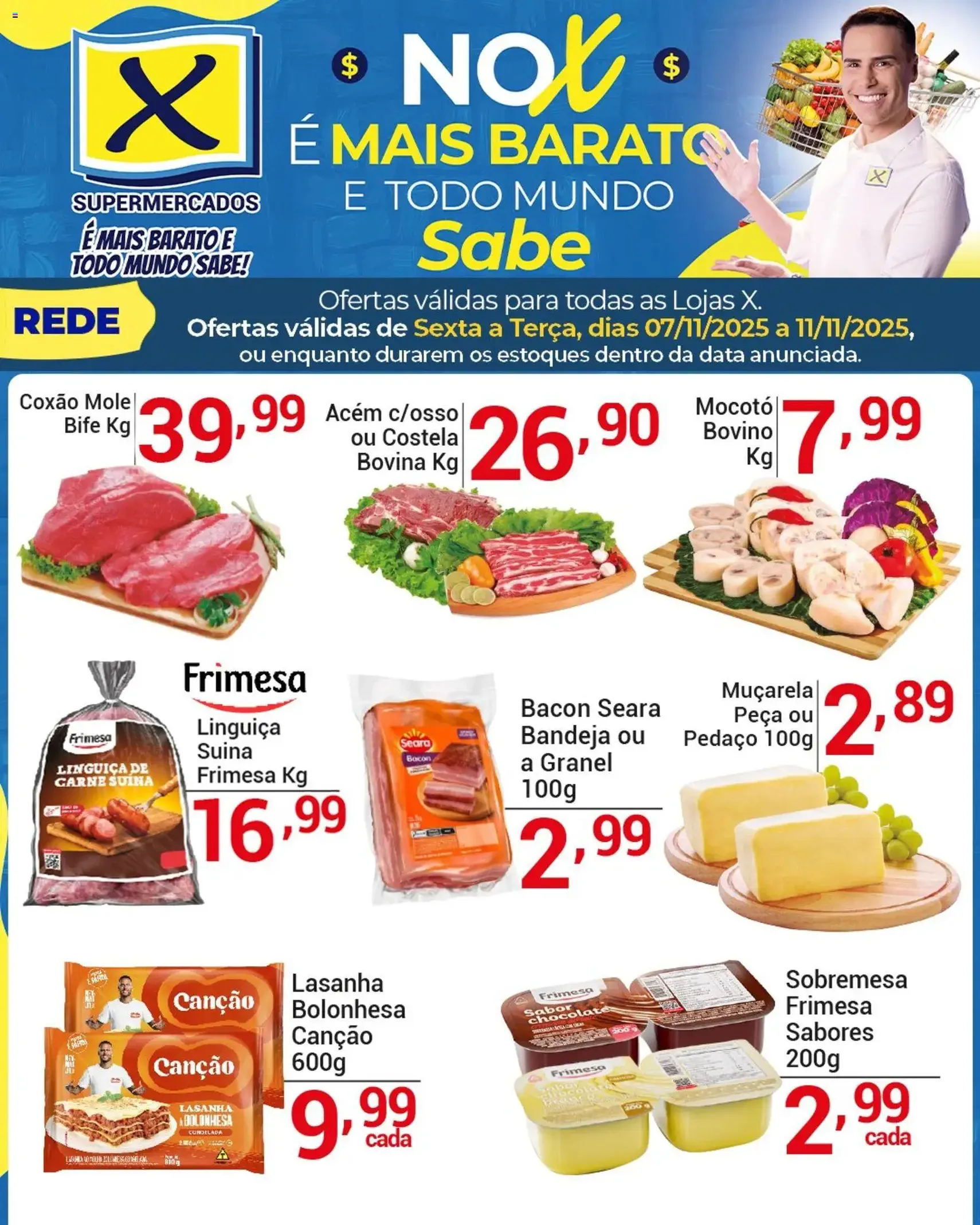 X Supermercados - Ofertas da semana - folheto válido a partir de 07/11/2025 página 1 de 4