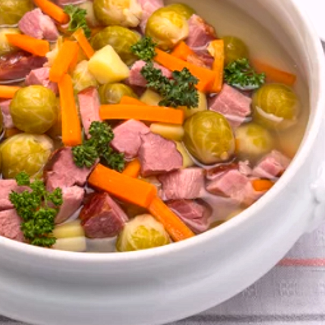 Stufato di cavolini di Bruxelles