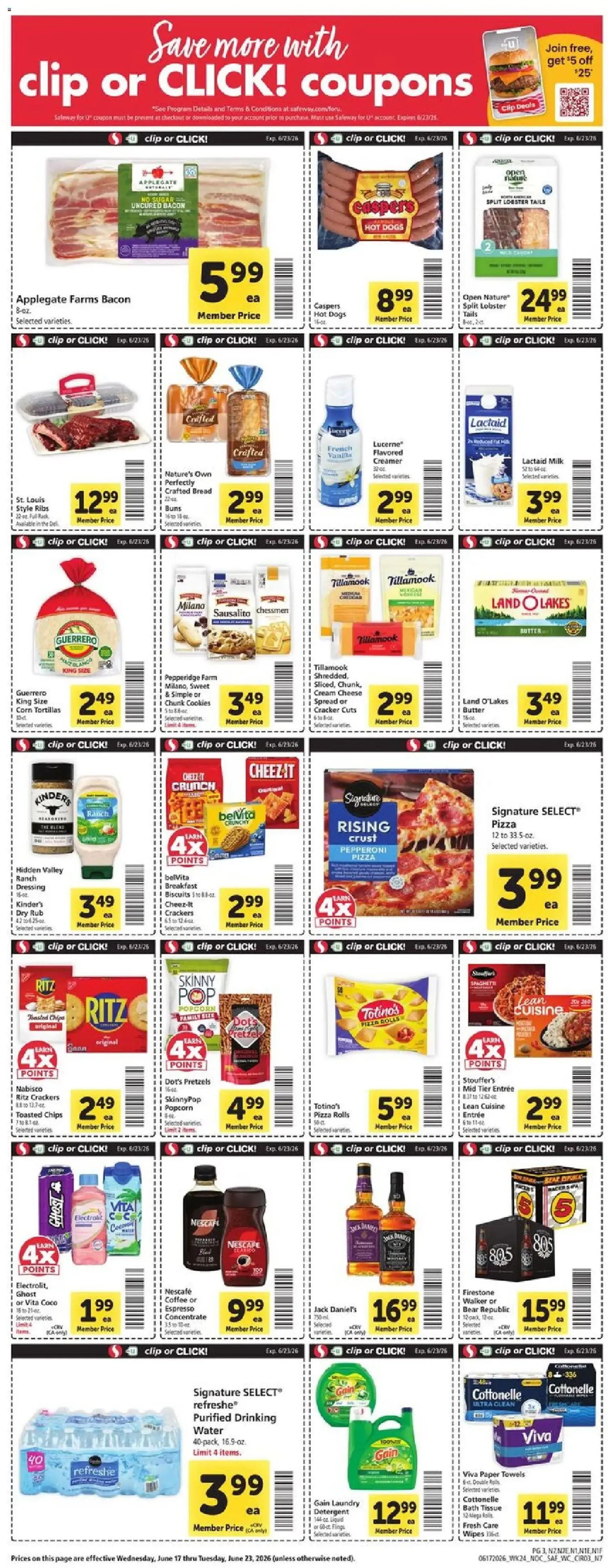 Safeway Weekly Ad - valid flyer from 06/17/2026, page 3 of 11