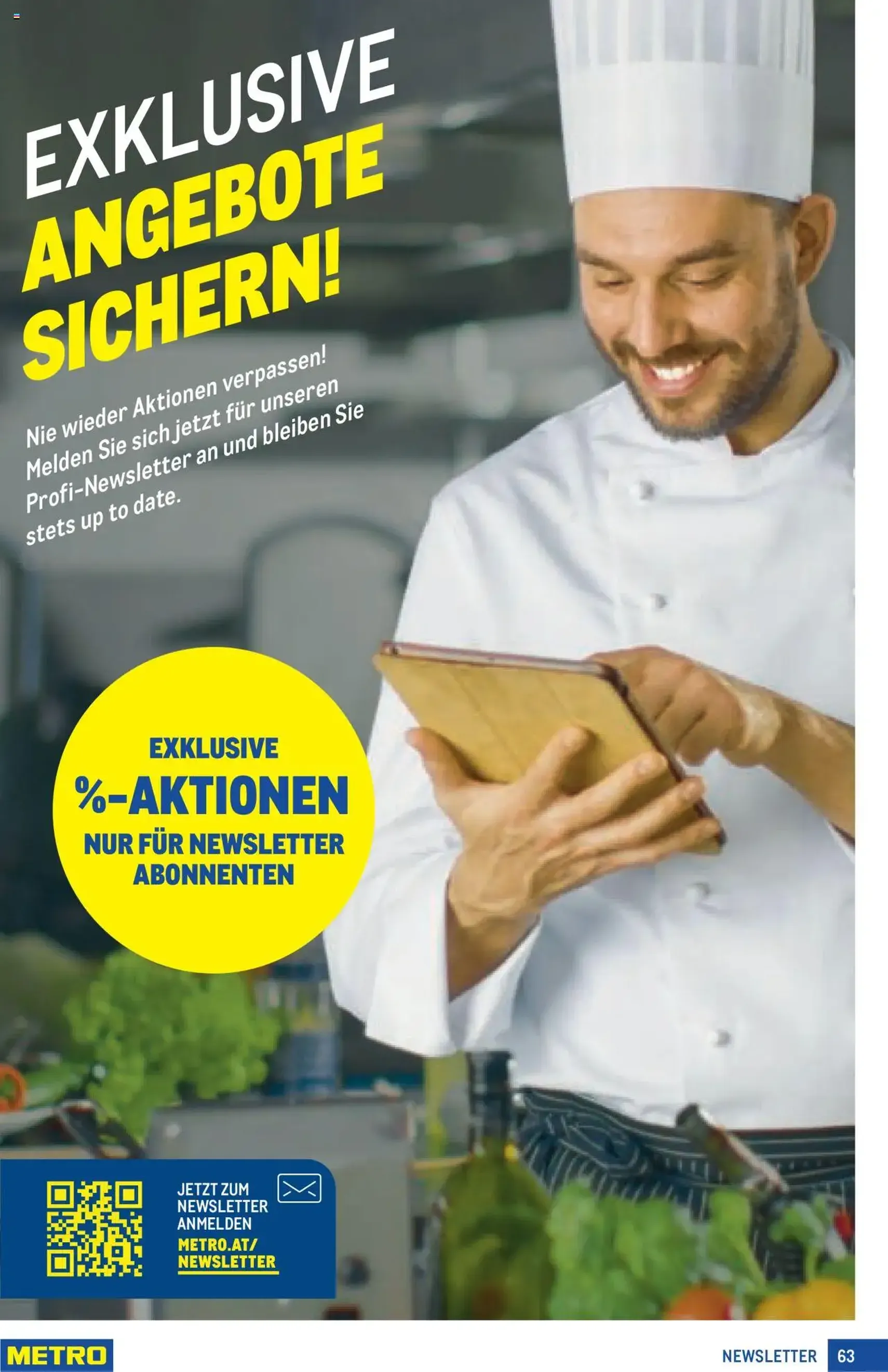 Metro angebote Profi - Gültiger Prospekt ab 16.10.2025, Seite 63 von insgesamt 64 Metro angebote Profi - Gültiger Prospekt ab 16.10.2025, Seite 63 von insgesamt 64