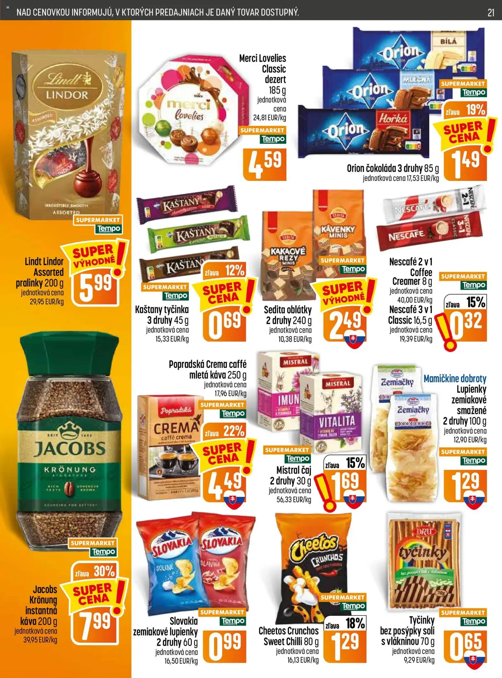 COOP Jednota leták - platný leták od 06.08.2026 strana 21 z 28