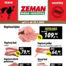 Prodejny Zeman leták - náhled letáku platný od 05.01.2026