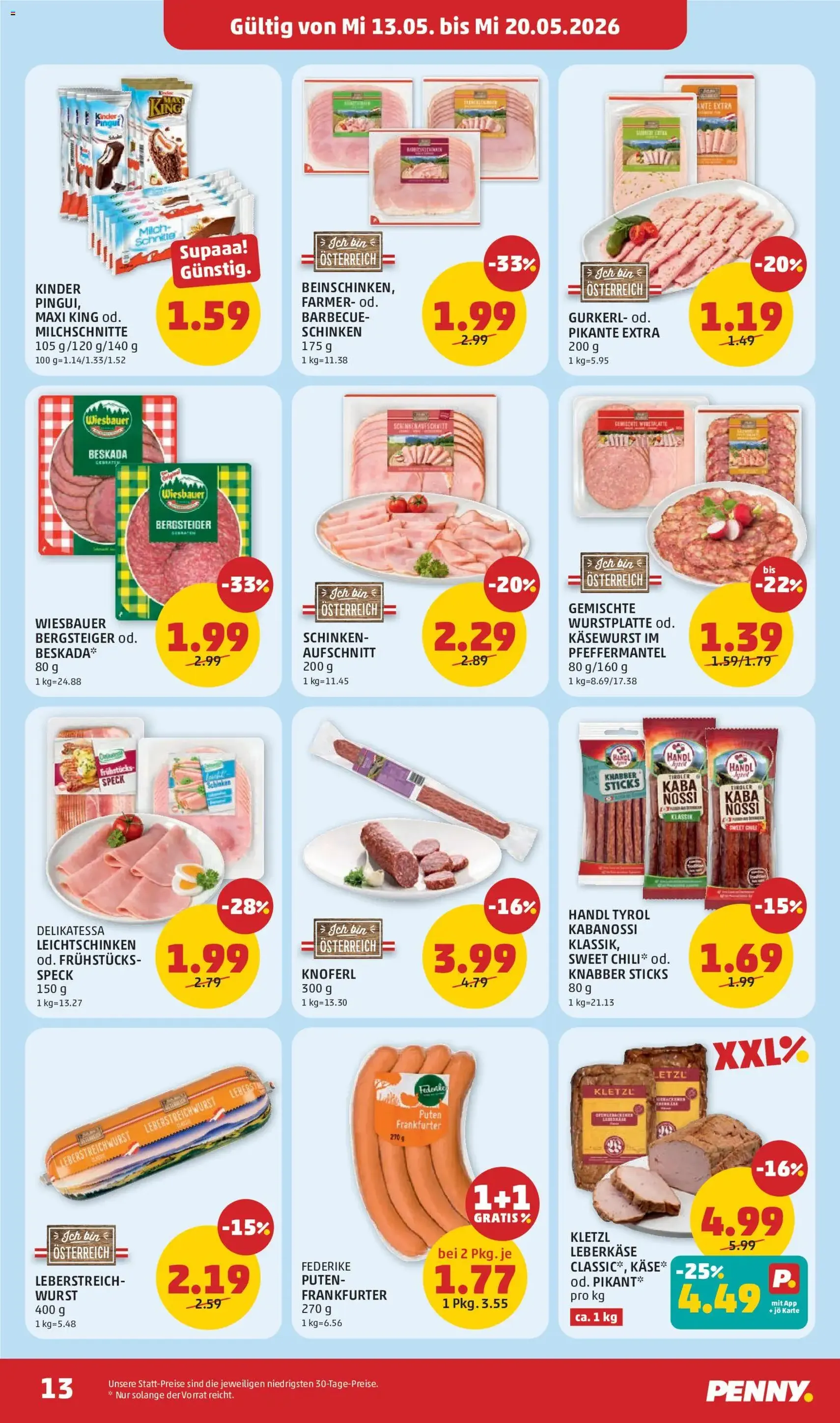 Penny Markt Flugblatt - Gültiger Prospekt ab 13.05.2026, Seite 13 von insgesamt 32