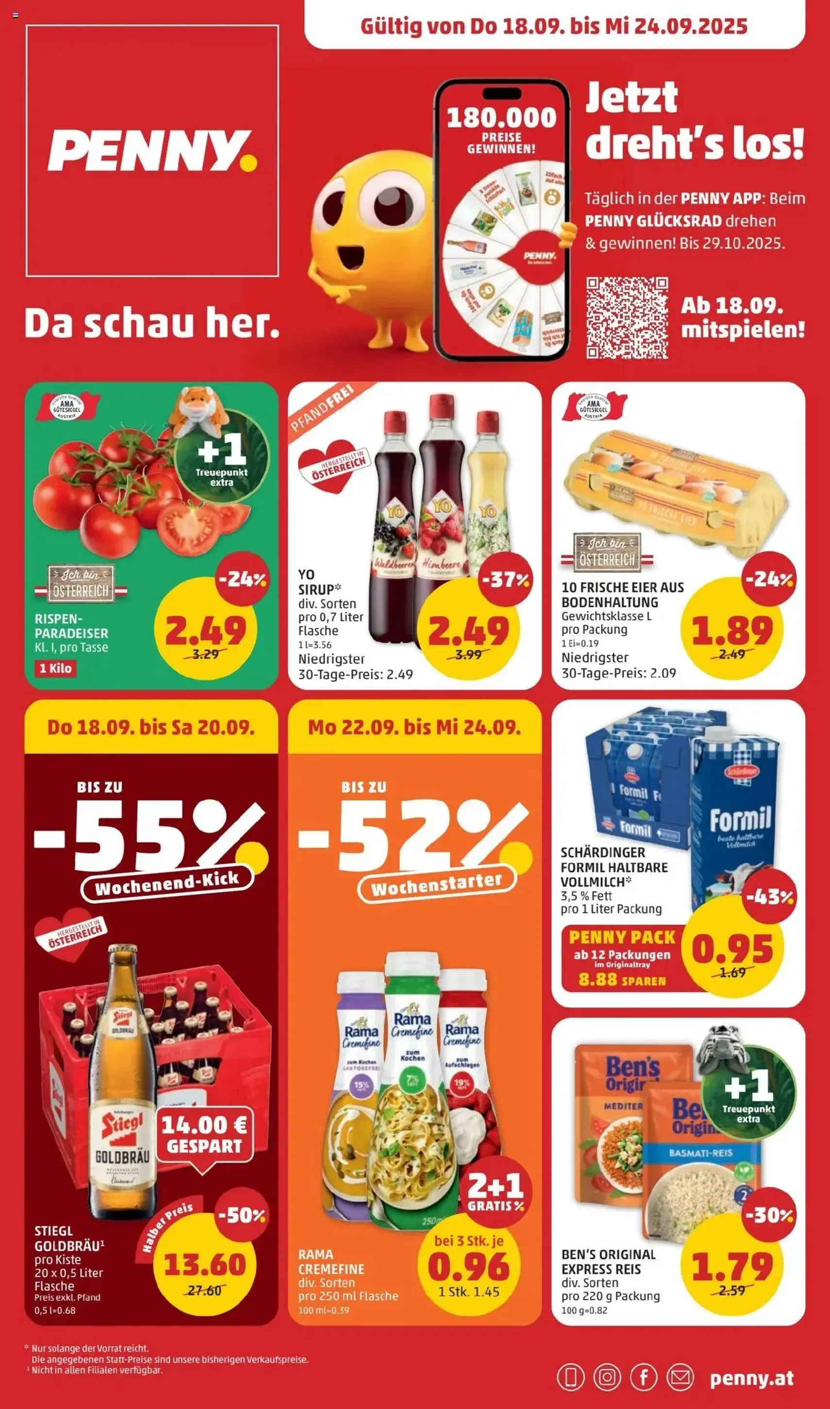 Penny Markt Flugblatt - Gültiger Prospekt ab 18.09.2025, Seite 1 von insgesamt 32