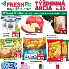 Fresh leták - náhľad letáku platný od 27.08.2026