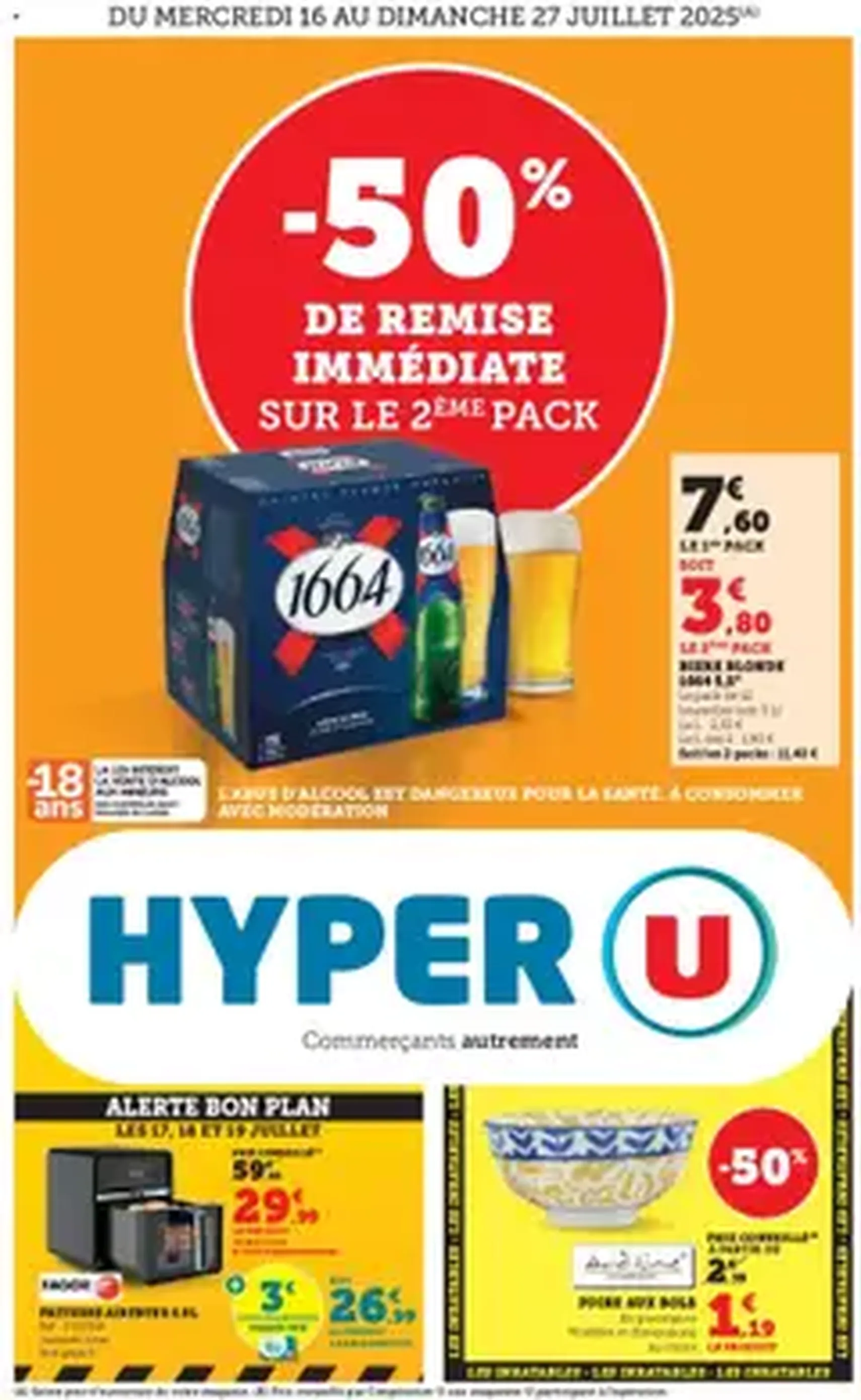 Hyper U catalogue - brochure valable à partir du 16/07/2025, page 1 sur 1