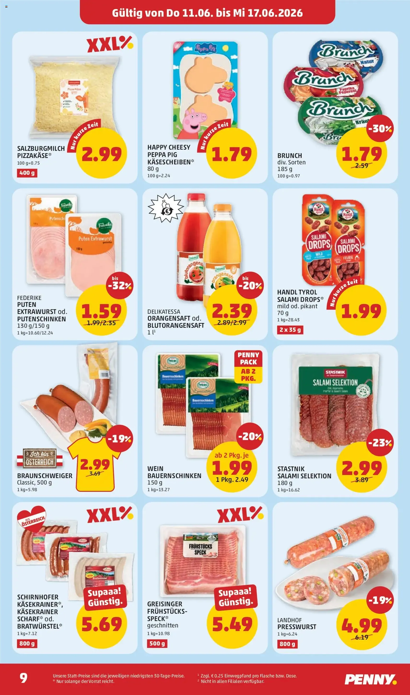 Penny Markt - Flugblatt - Gültiger Prospekt ab 11.06.2026, Seite 9 von insgesamt 32