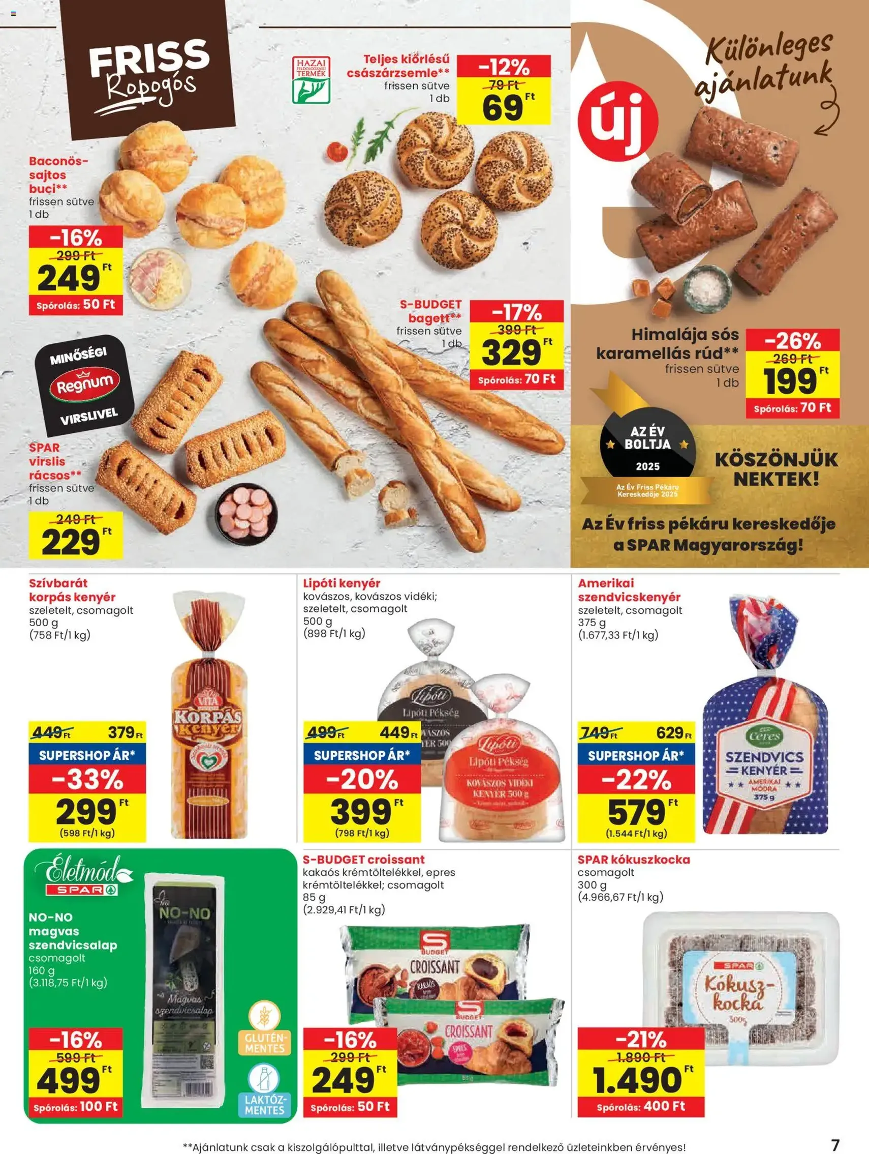 Spar Akciós újság - 2025.10.30. érvényes szórólap 7 oldal 20 oldalból Spar Akciós újság - 2025.10.30. érvényes szórólap 7 oldal 20 oldalból