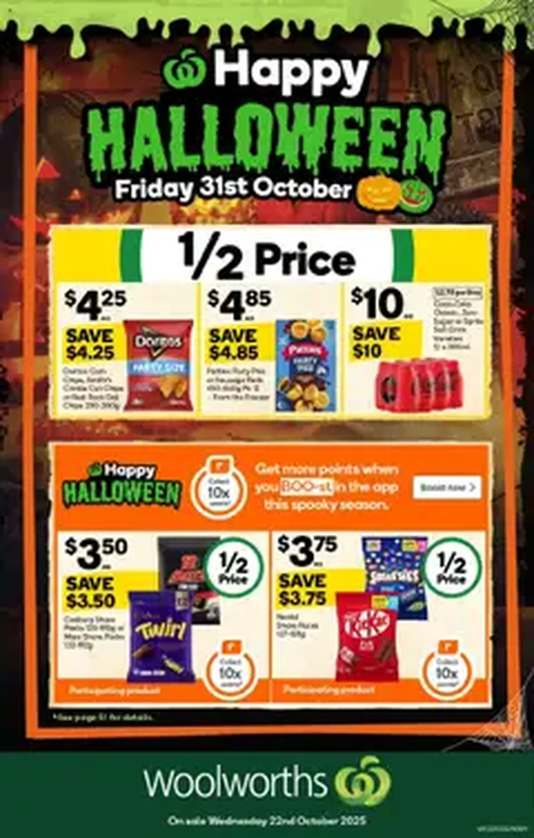Weekly catalogue Woolworths NSW 20/10 - valid flyer from 22/10/2025, page 1 of 1