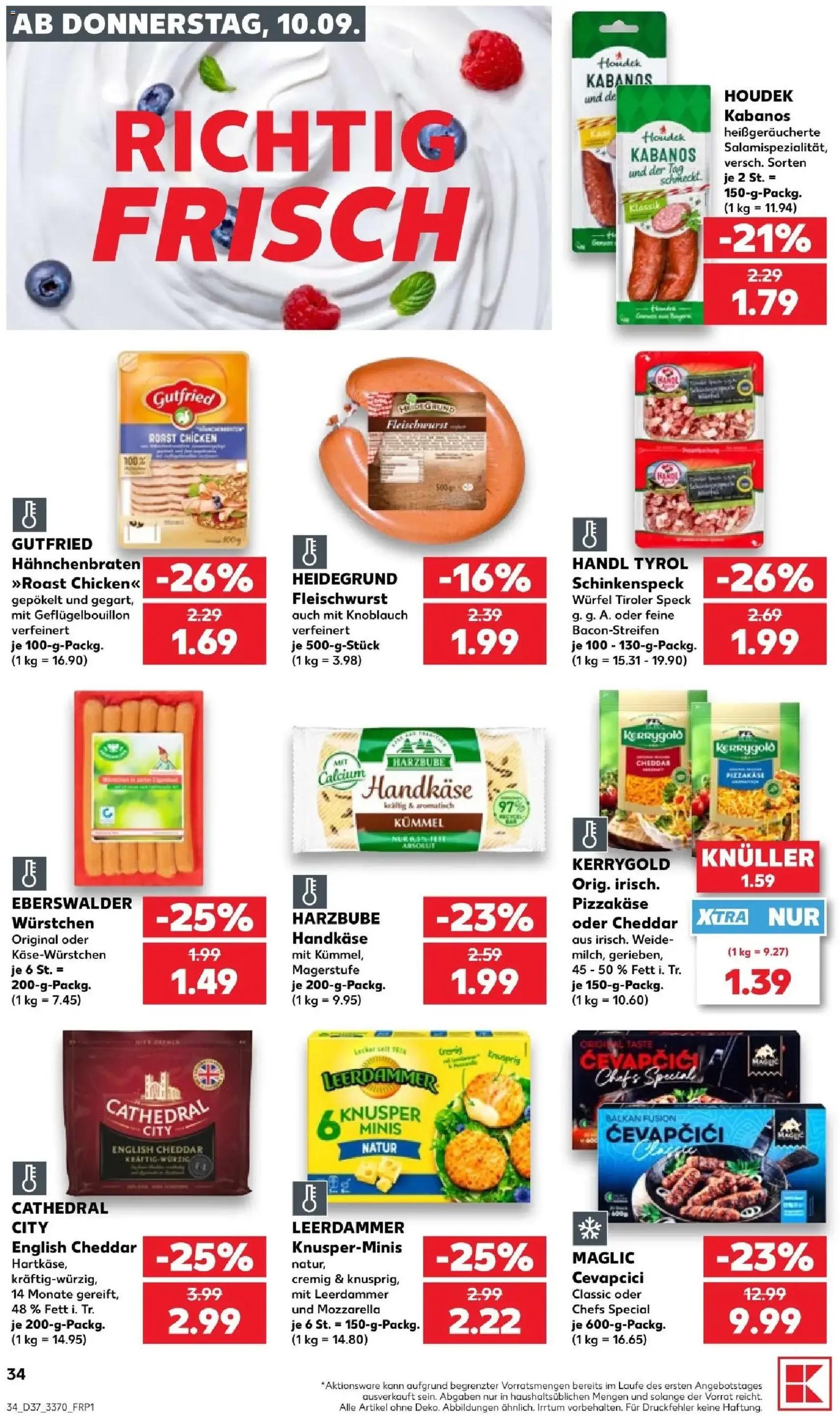 Kaufland Prospekt - Gültiger Prospekt ab 10.09.2026, Seite 34 von insgesamt 66