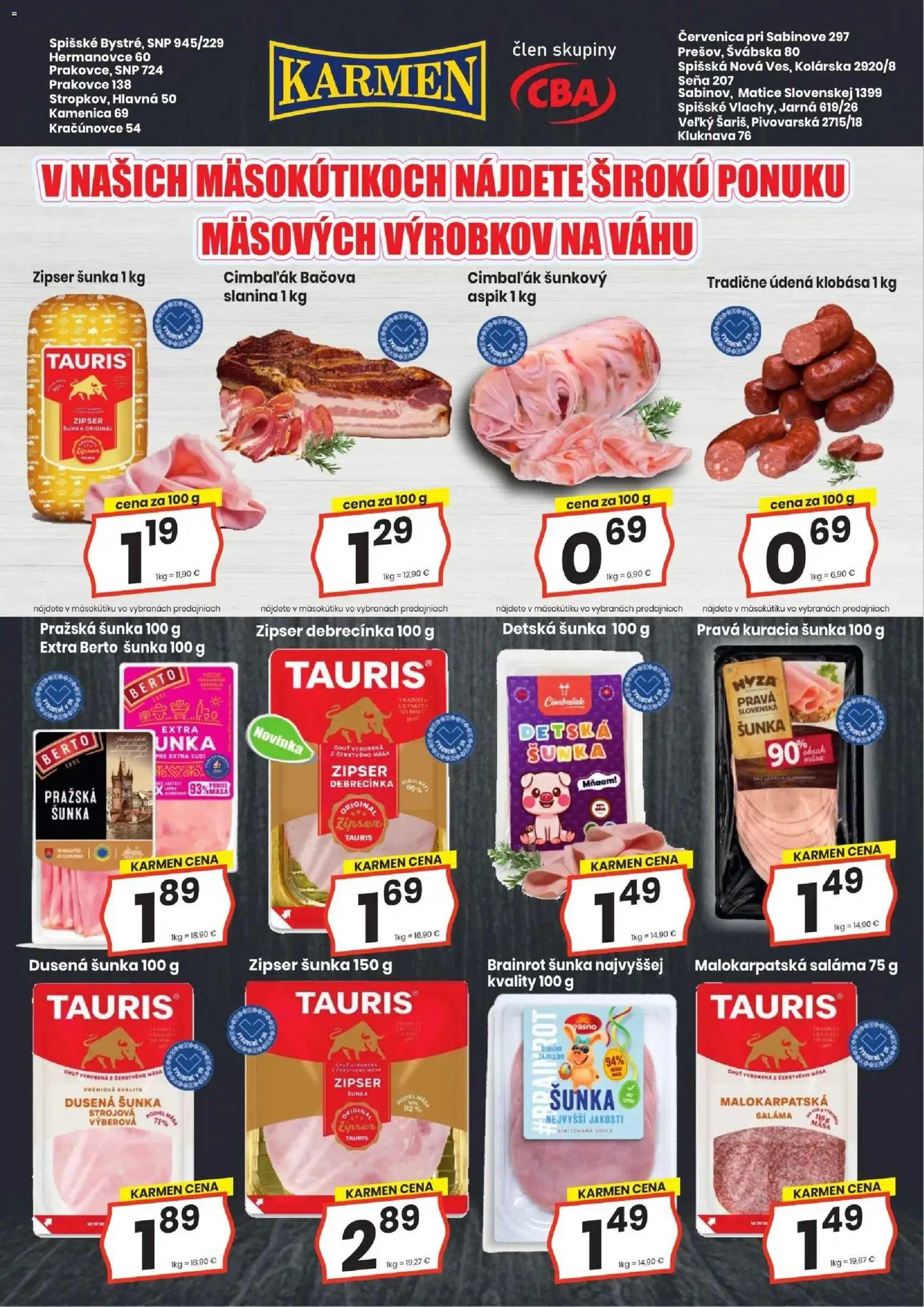 KARMEN CBA leták - platný leták od 19.03.2026 strana 4 z 16