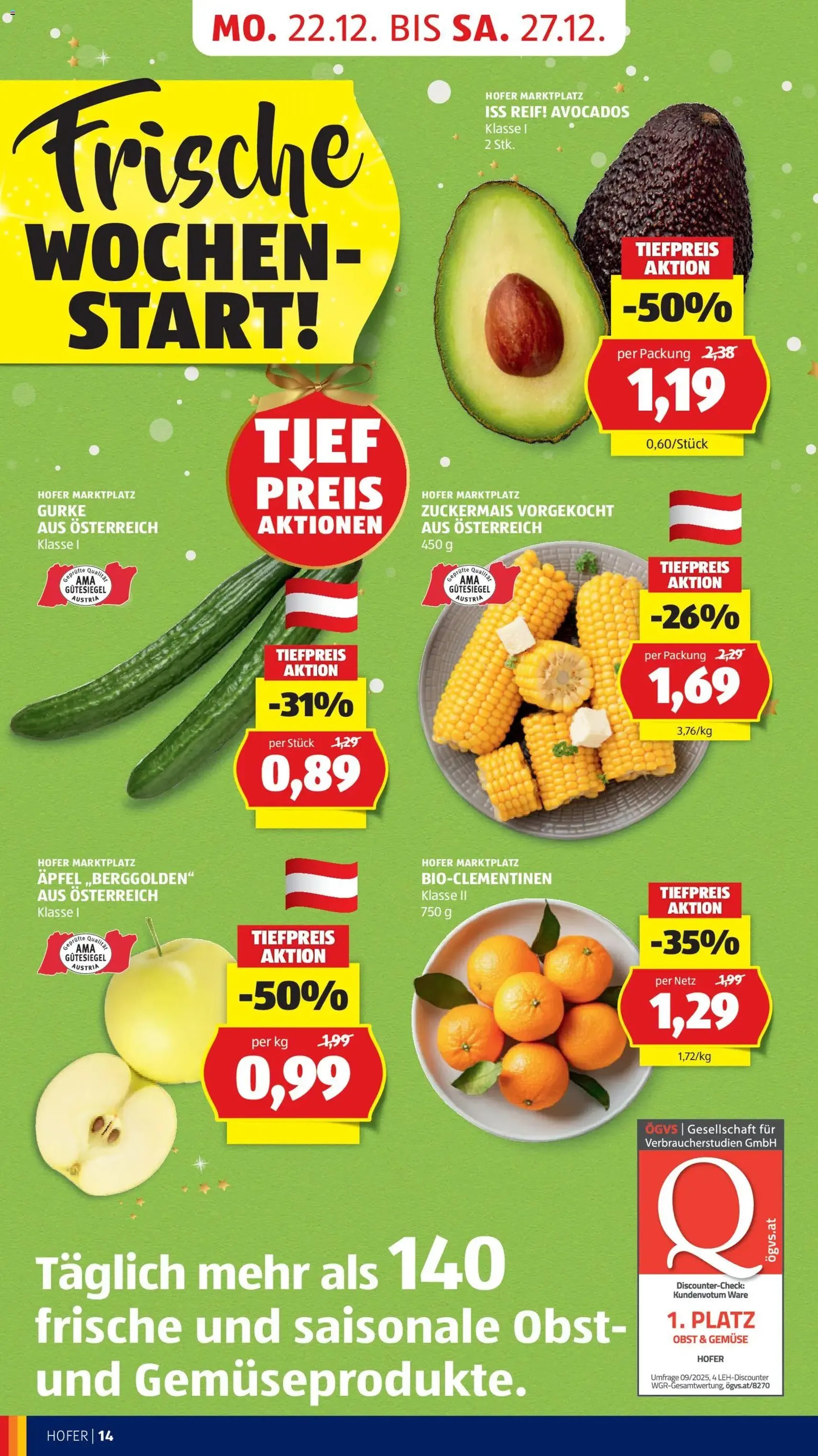 Hofer Flugblatt - Gültiger Prospekt ab 19.12.2025, Seite 20 von insgesamt 41