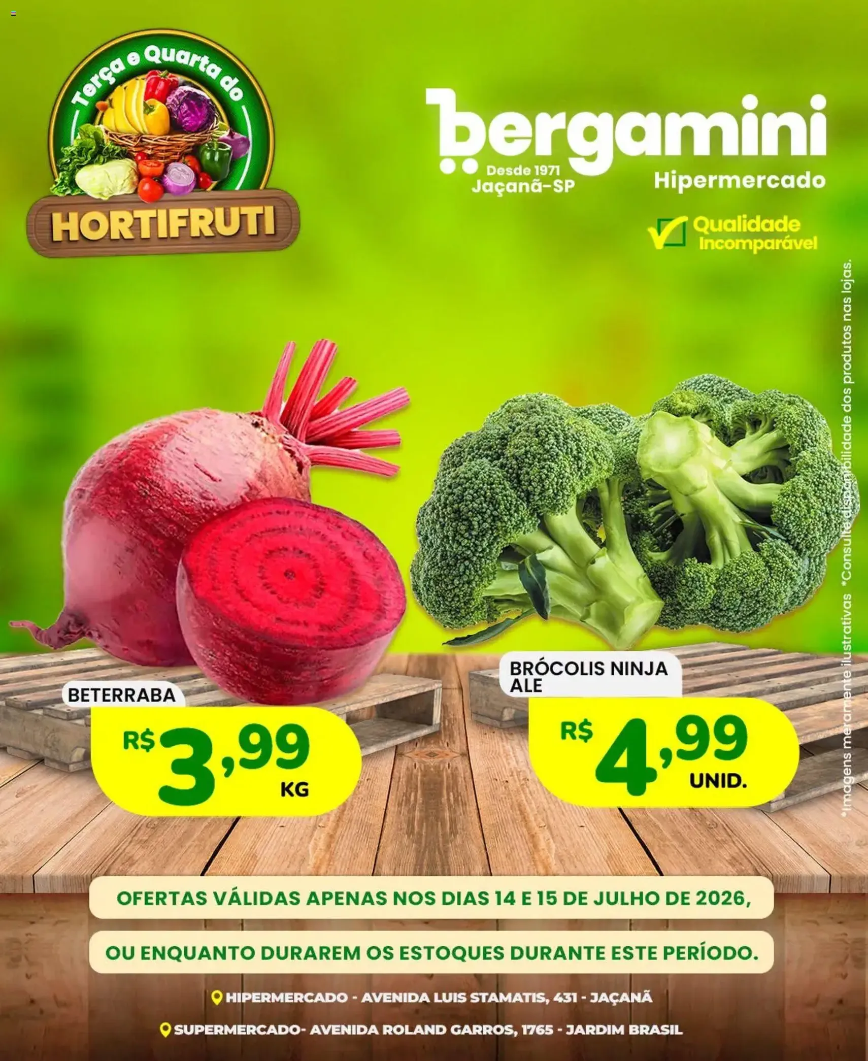 Supermercado Bergamini ofertas Hortifruti - folheto válido a partir de 14/07/2026 página 3 de 10