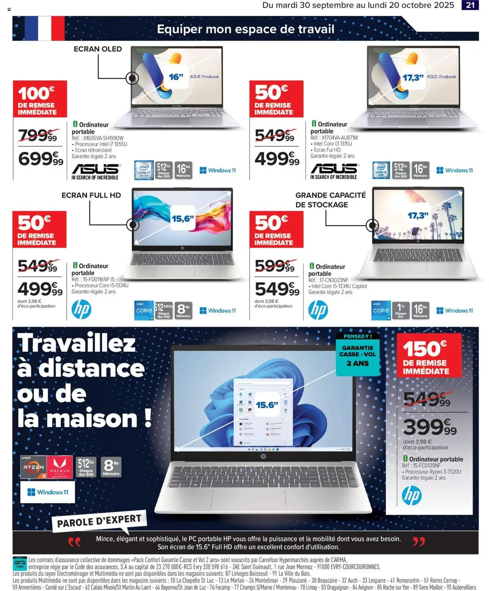 Carrefour catalogue french days faites entrer les bonnes affaires ! - brochure valable à partir du 30/09/2025, page 23 sur 30
