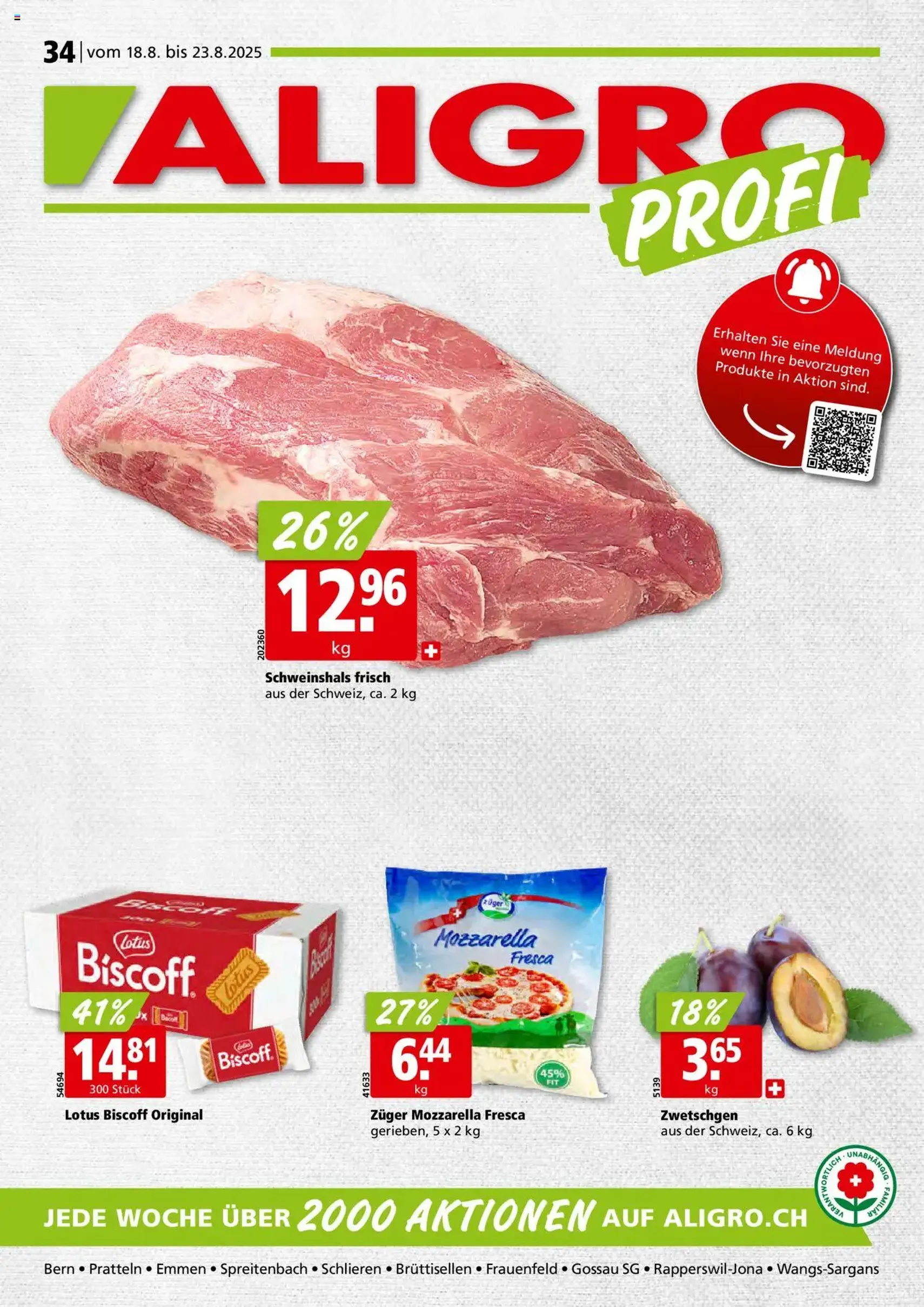 Aligro Aktionen - Gültiger Prospekt ab 18.08.2025, Seite 1 von insgesamt 32 Aligro Aktionen - Gültiger Prospekt ab 18.08.2025, Seite 1 von insgesamt 32