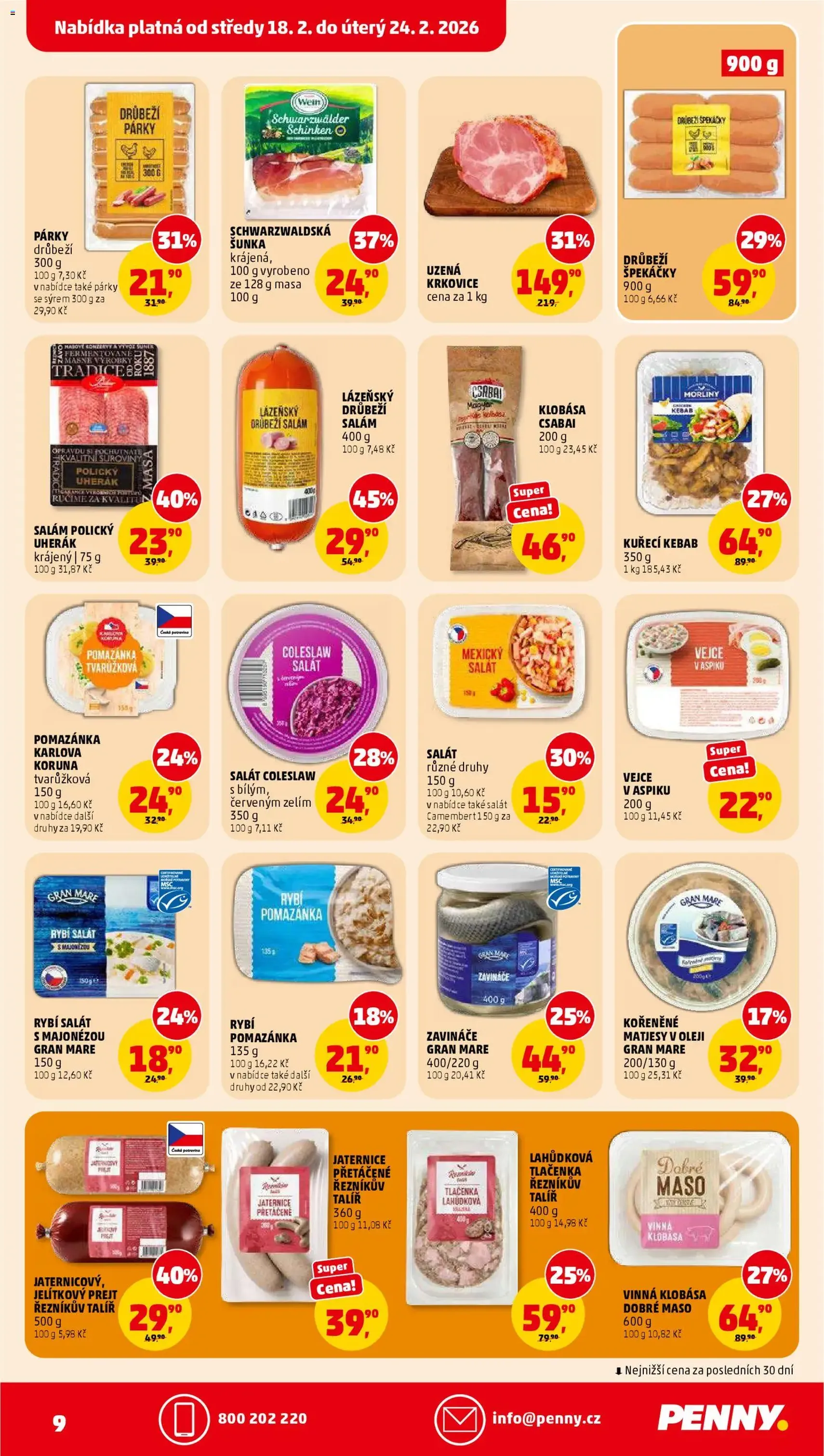 Penny Market leták - Čtvrtečník - platný leták od 18.02.2026 strana 9 z 33