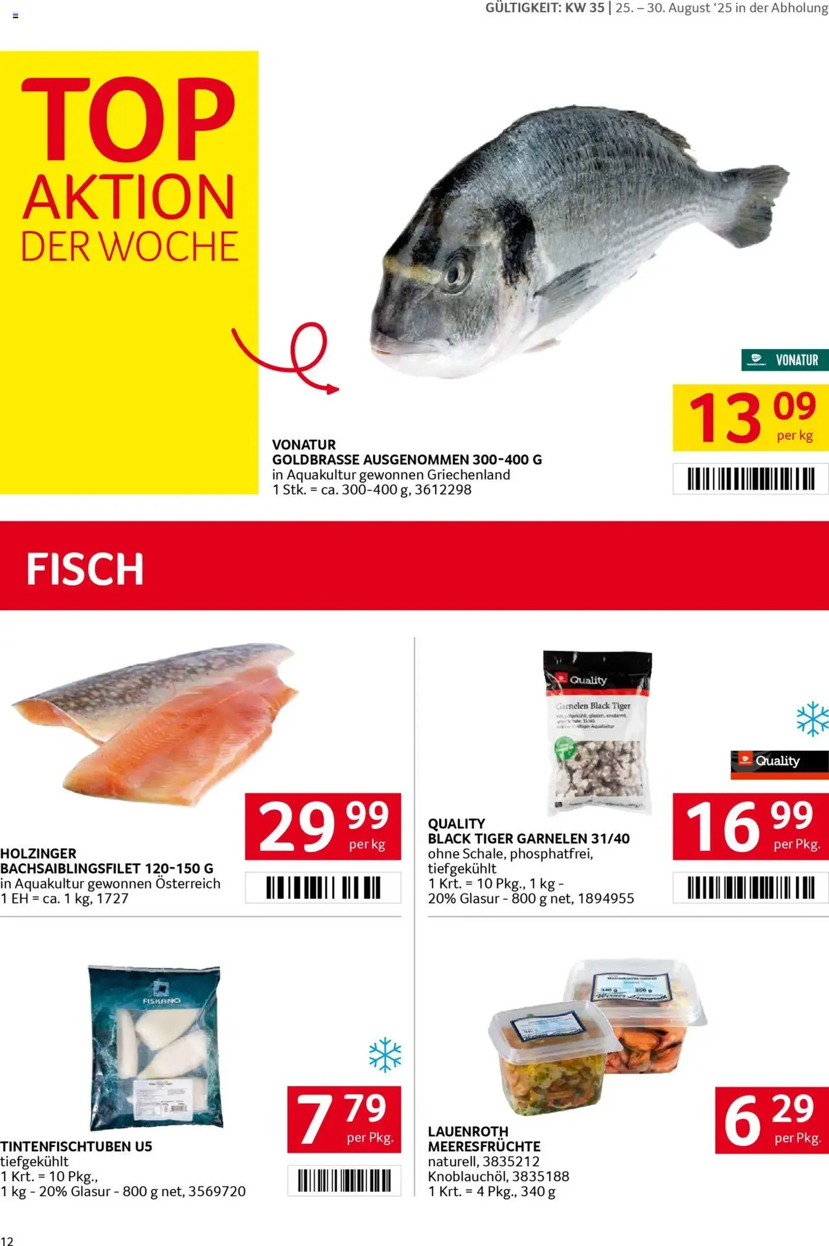 Transgourmet Flugblatt - Gültiger Prospekt ab 24.08.2025, Seite 12 von insgesamt 28 Transgourmet Flugblatt - Gültiger Prospekt ab 24.08.2025, Seite 12 von insgesamt 28