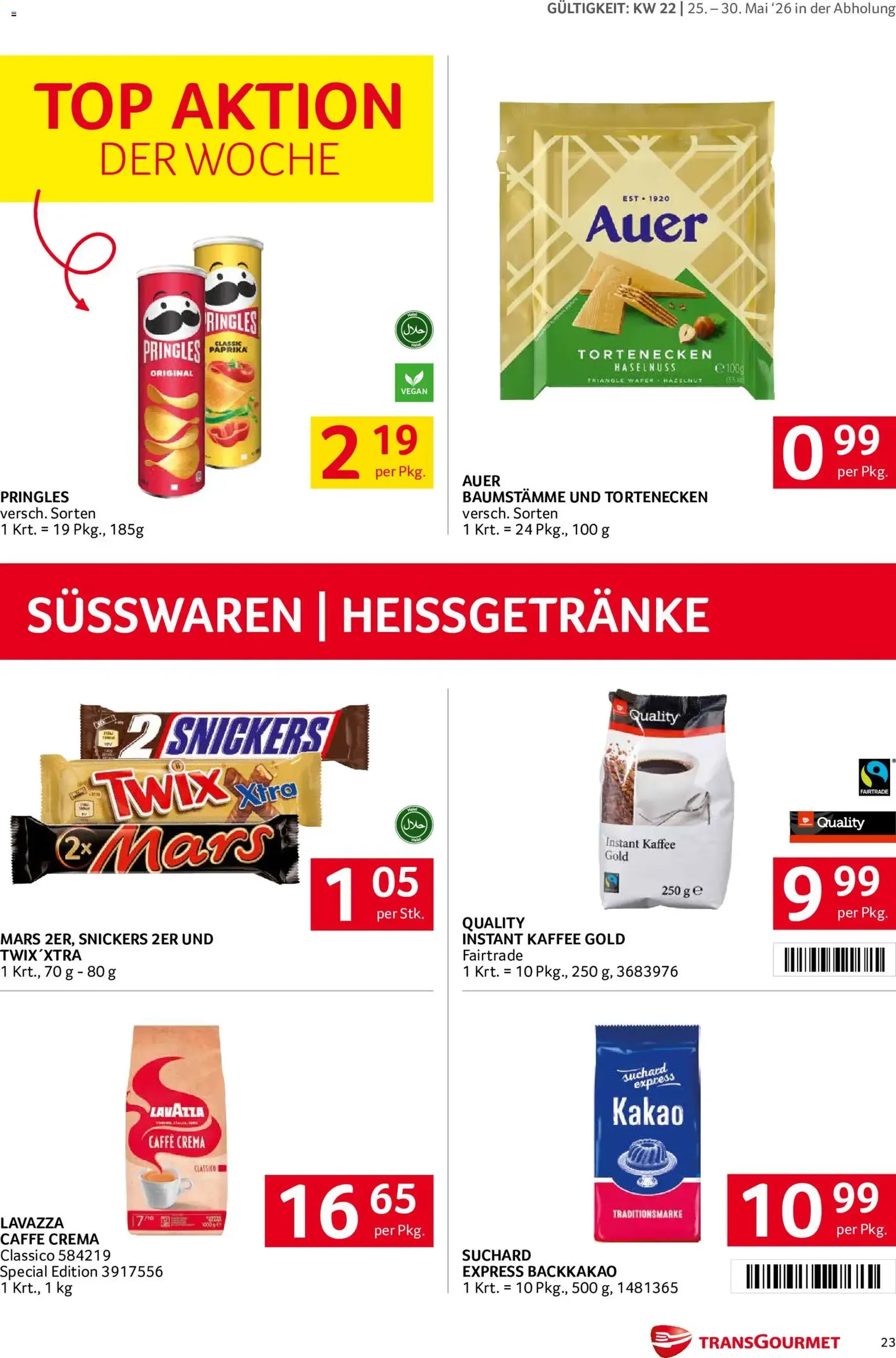 Transgourmet Flugblatt - Gültiger Prospekt ab 25.05.2026, Seite 22 von insgesamt 35