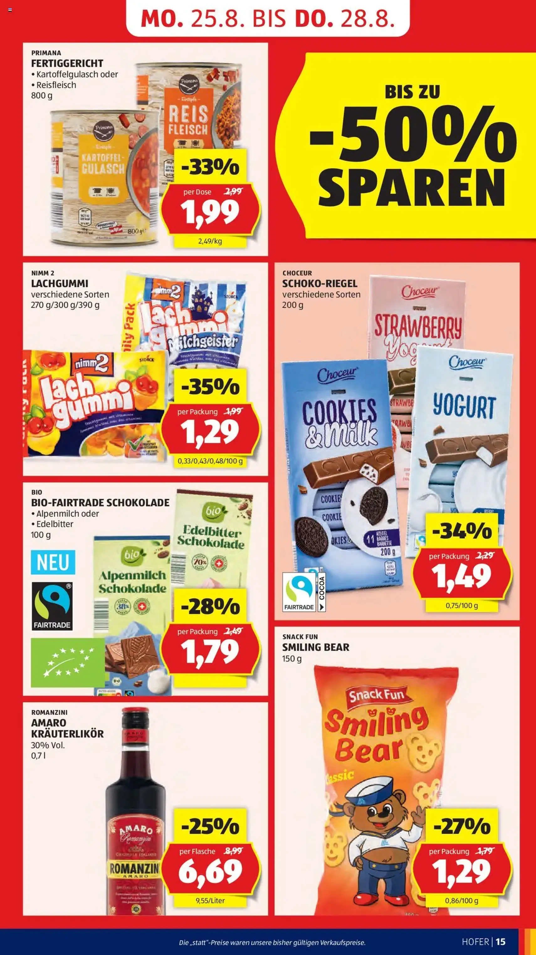 Hofer Flugblatt - Gültiger Prospekt ab 22.08.2025, Seite 17 von insgesamt 45