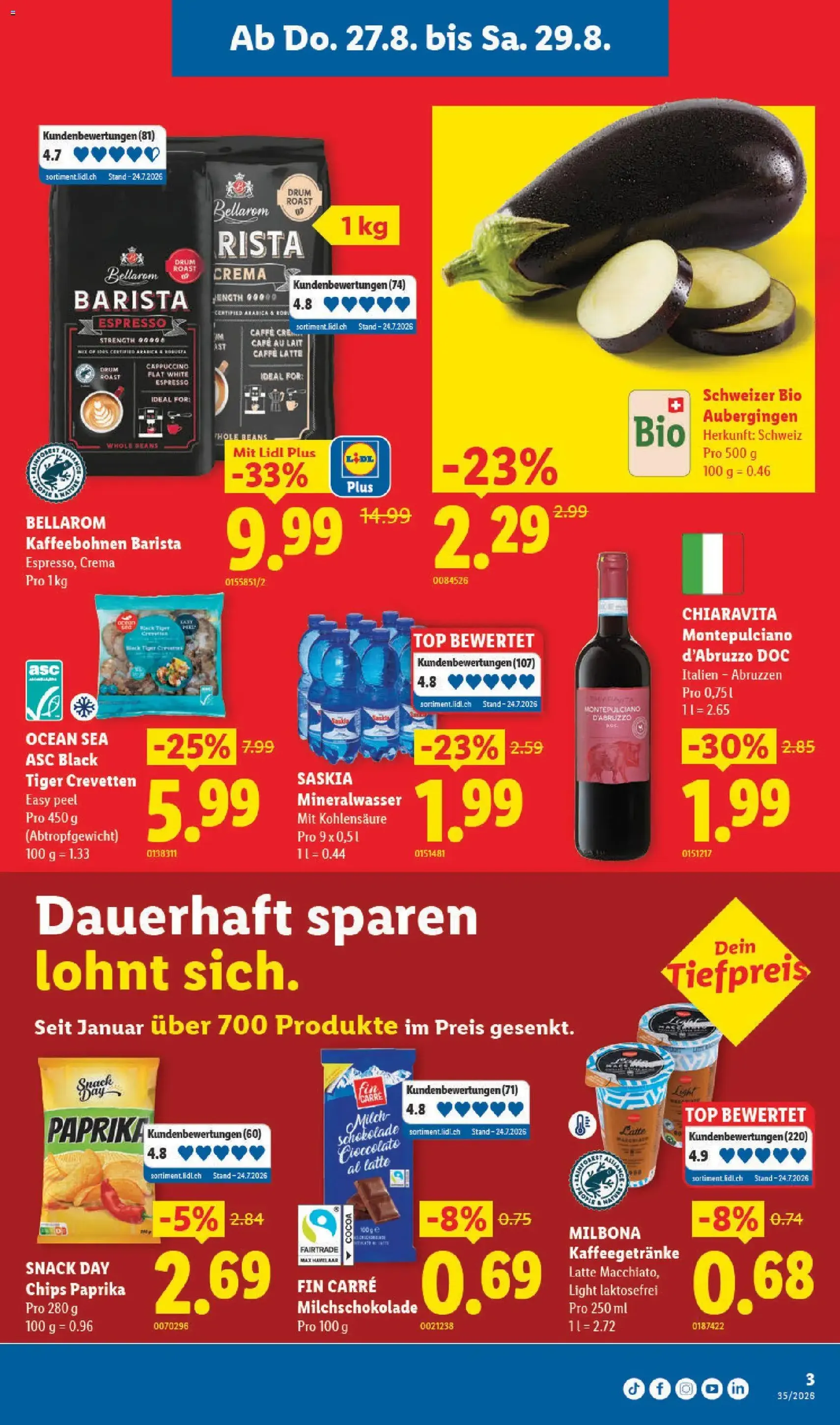 Lidl aktionen - Gültiger Prospekt ab 27.08.2026, Seite 7 von insgesamt 37