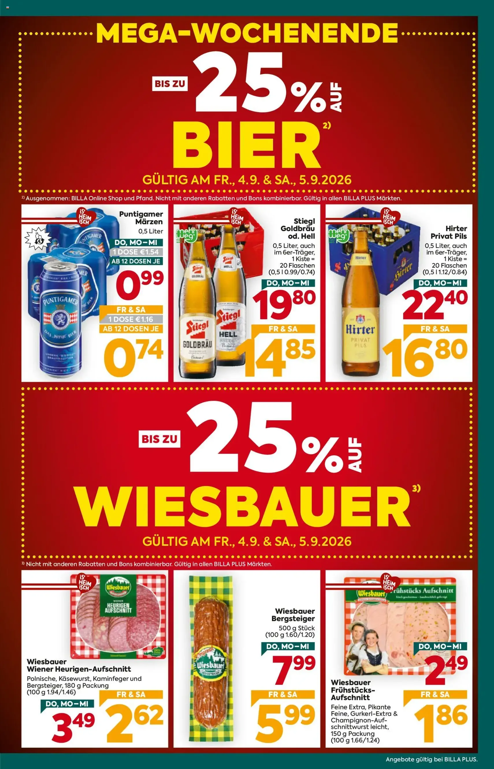 Billa Plus Flugblatt - Gültiger Prospekt ab 03.09.2026, Seite 3 von insgesamt 16